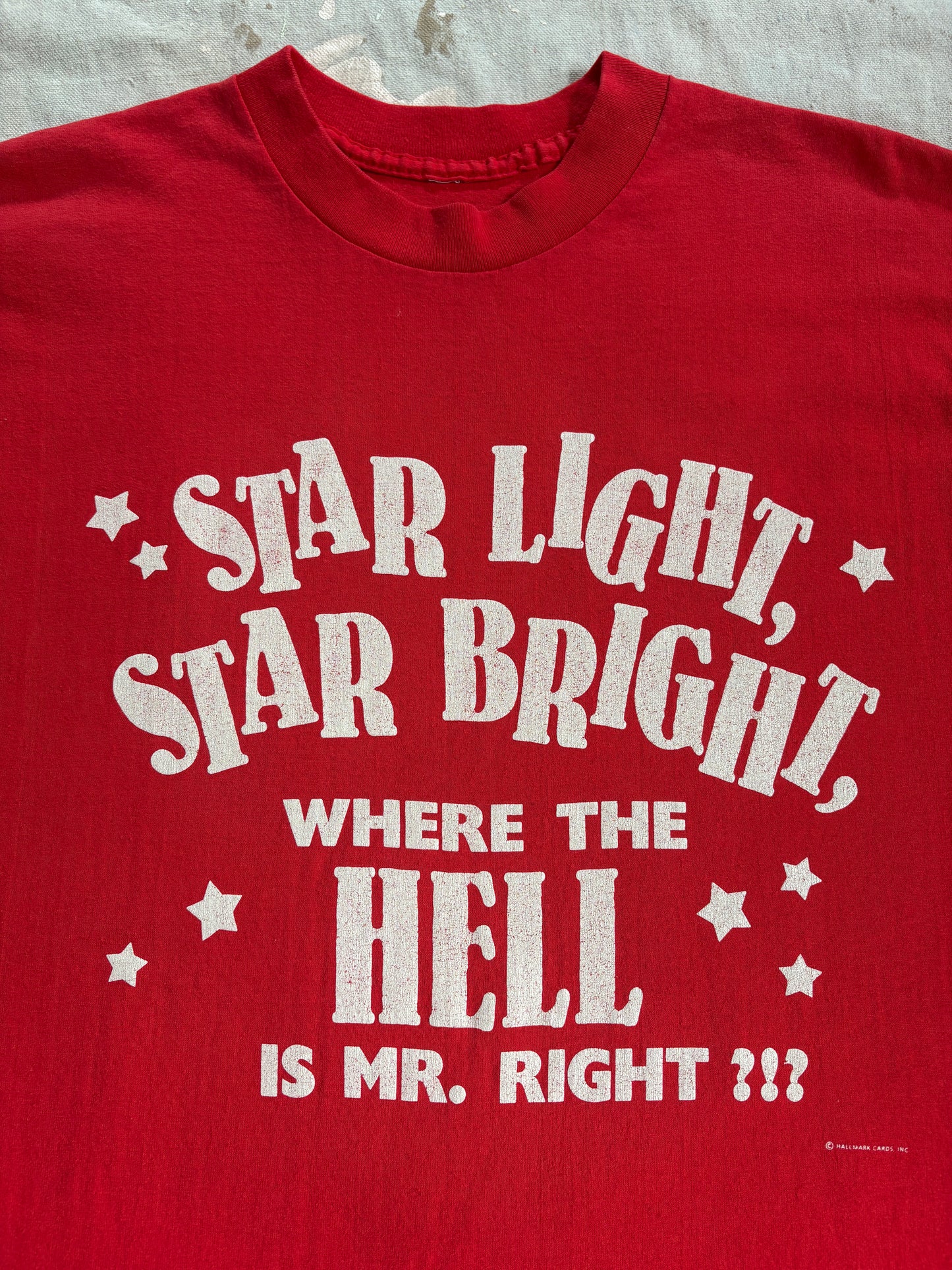 Vintage 80s Where The Hell Is Mr. Right Tee
