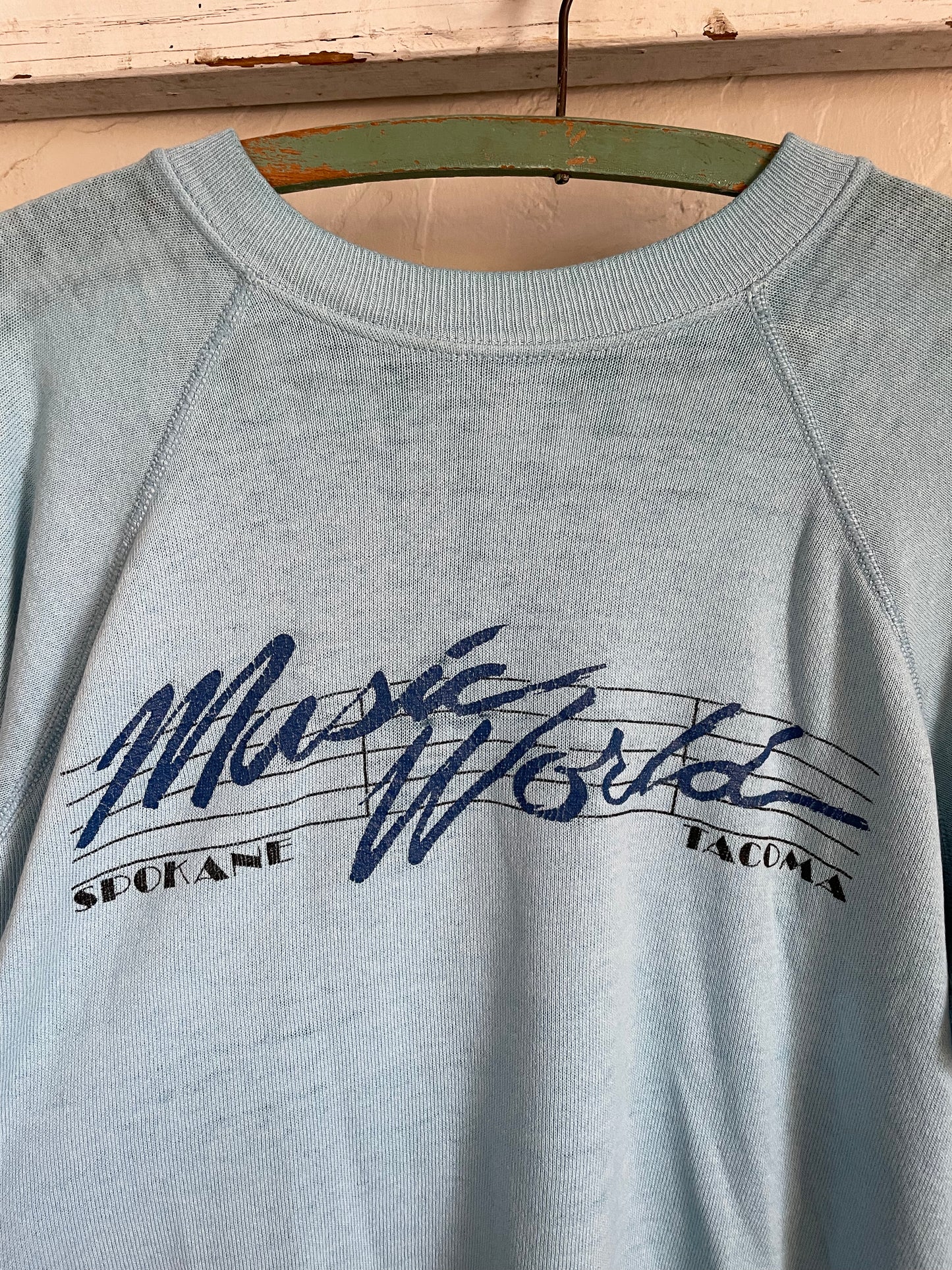 80s Music World Spokane & Tacoma Sweatshirt