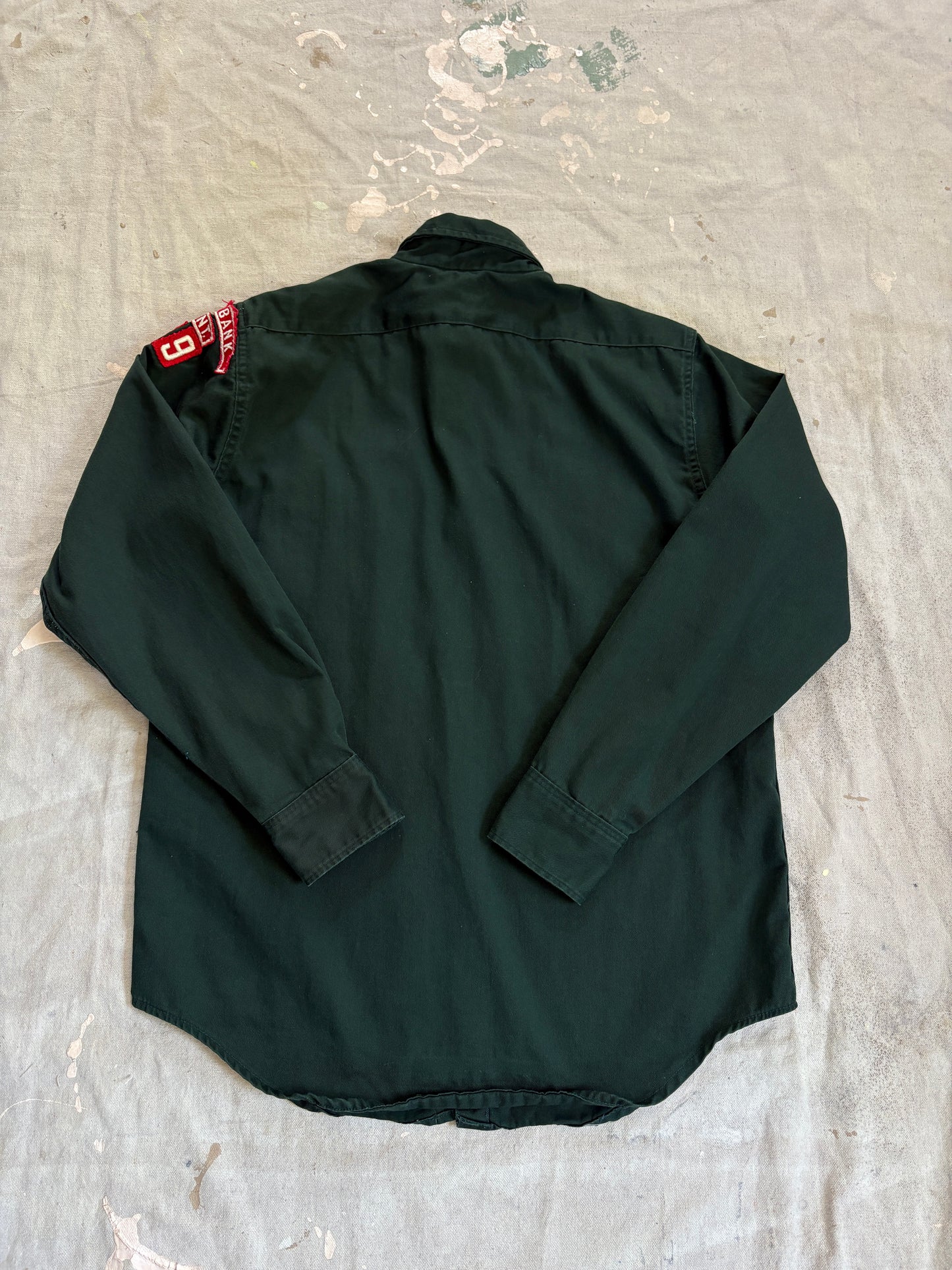 Vintage 60s BSA Boy Scouts Green Button Up Shirt