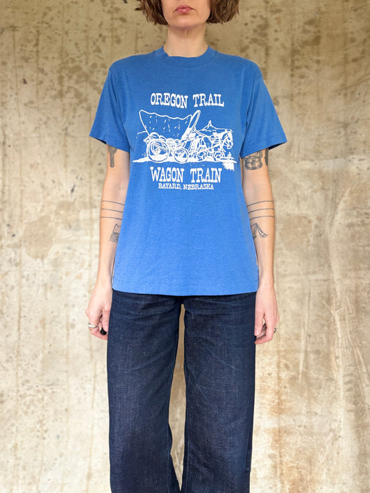 90s Oregon Trail Wagon Train Barnard Nebraska Tee