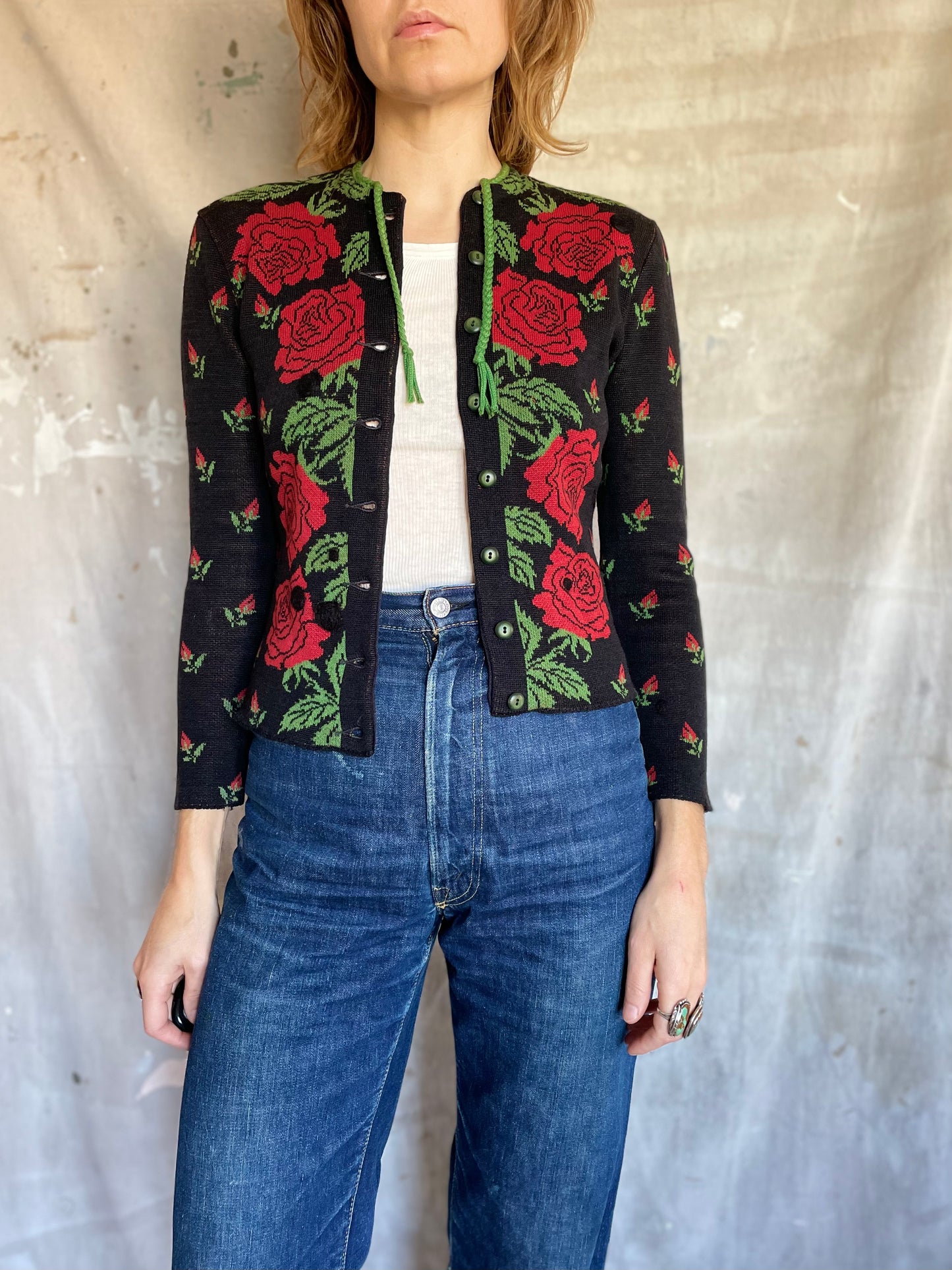 40s Catalina Rose Sweater