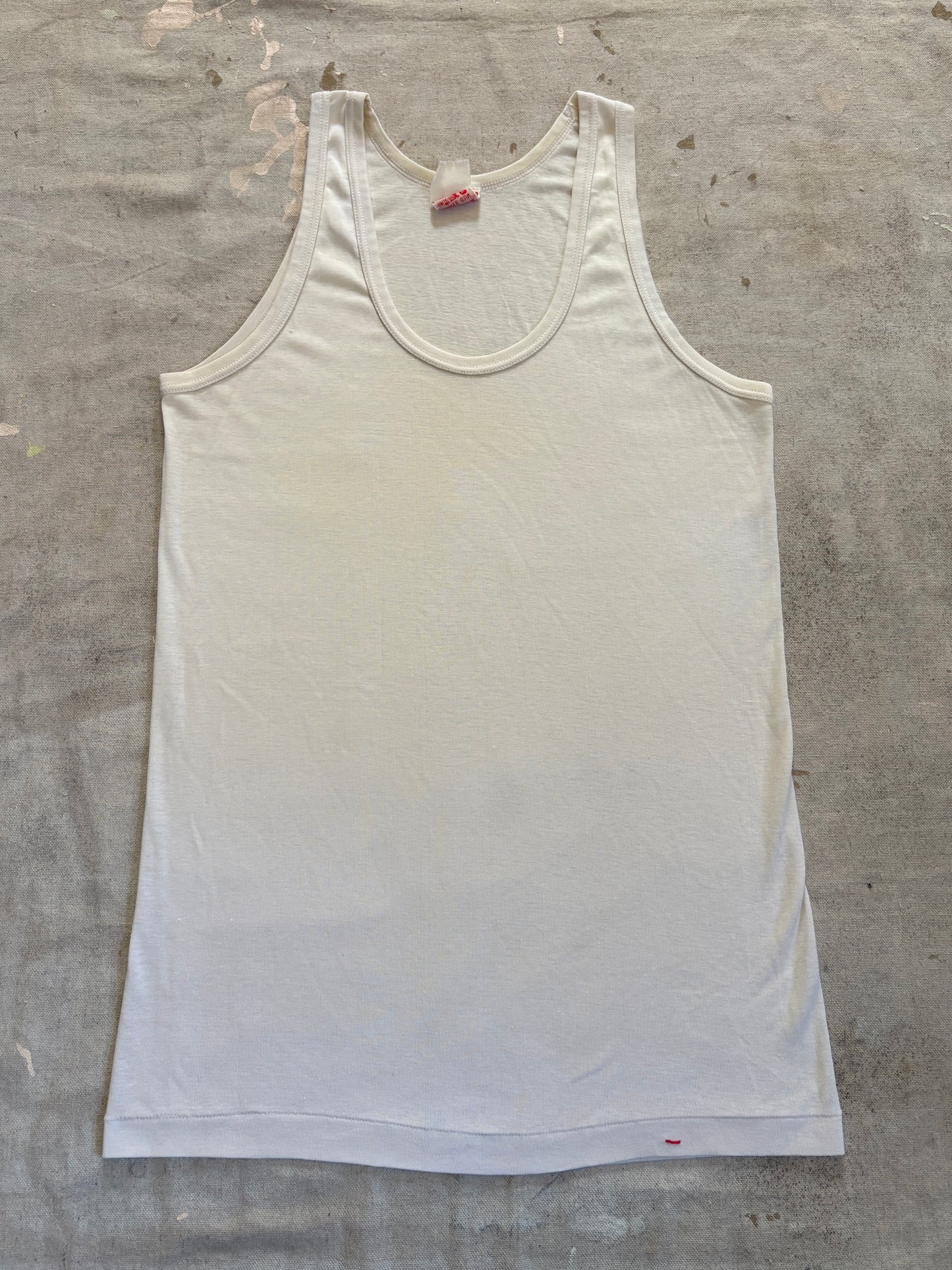 Vintage 90s Blank White Tank Top