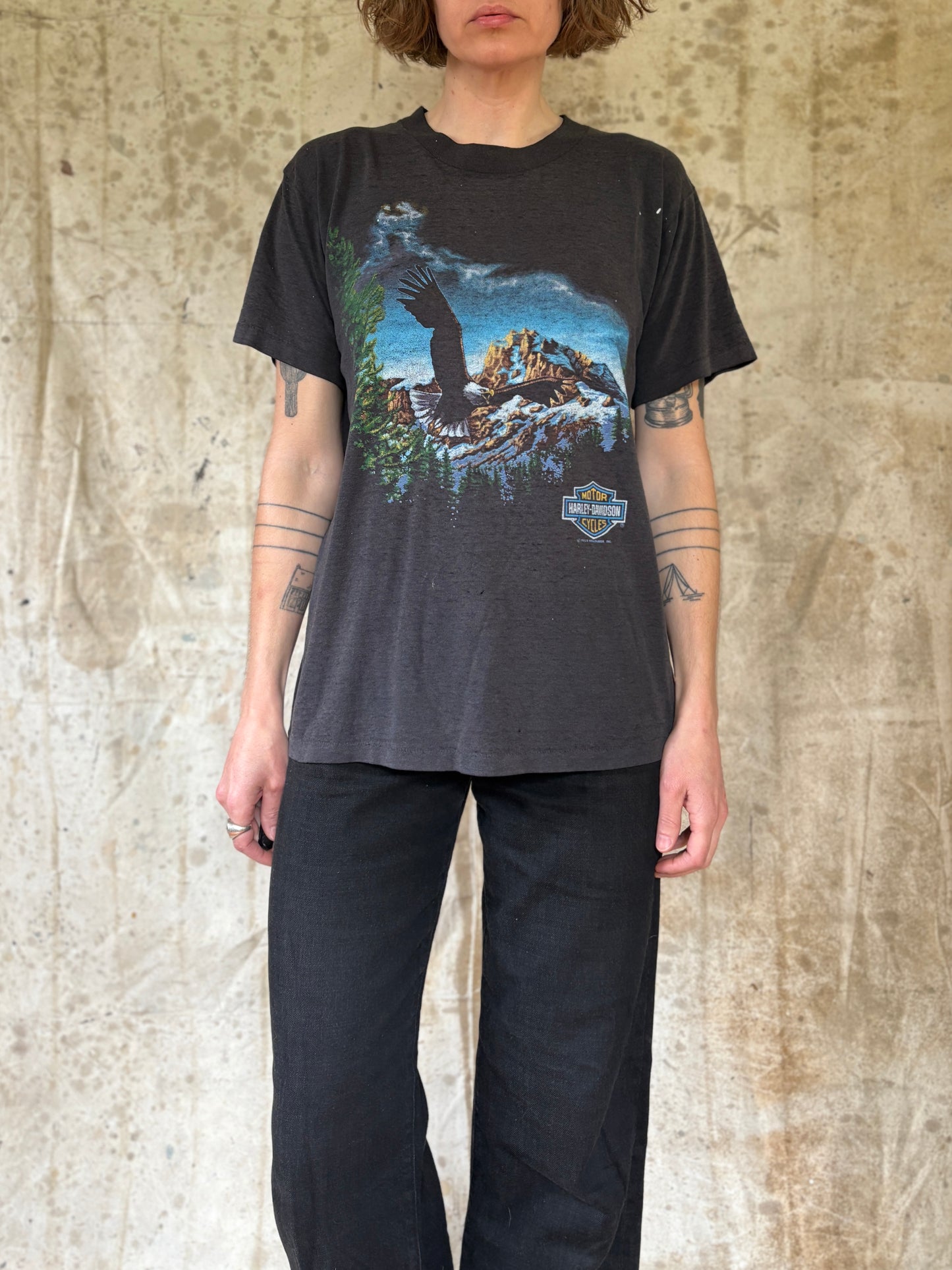 Vintage 80s Harley Davidson Soaring Eagle Tee