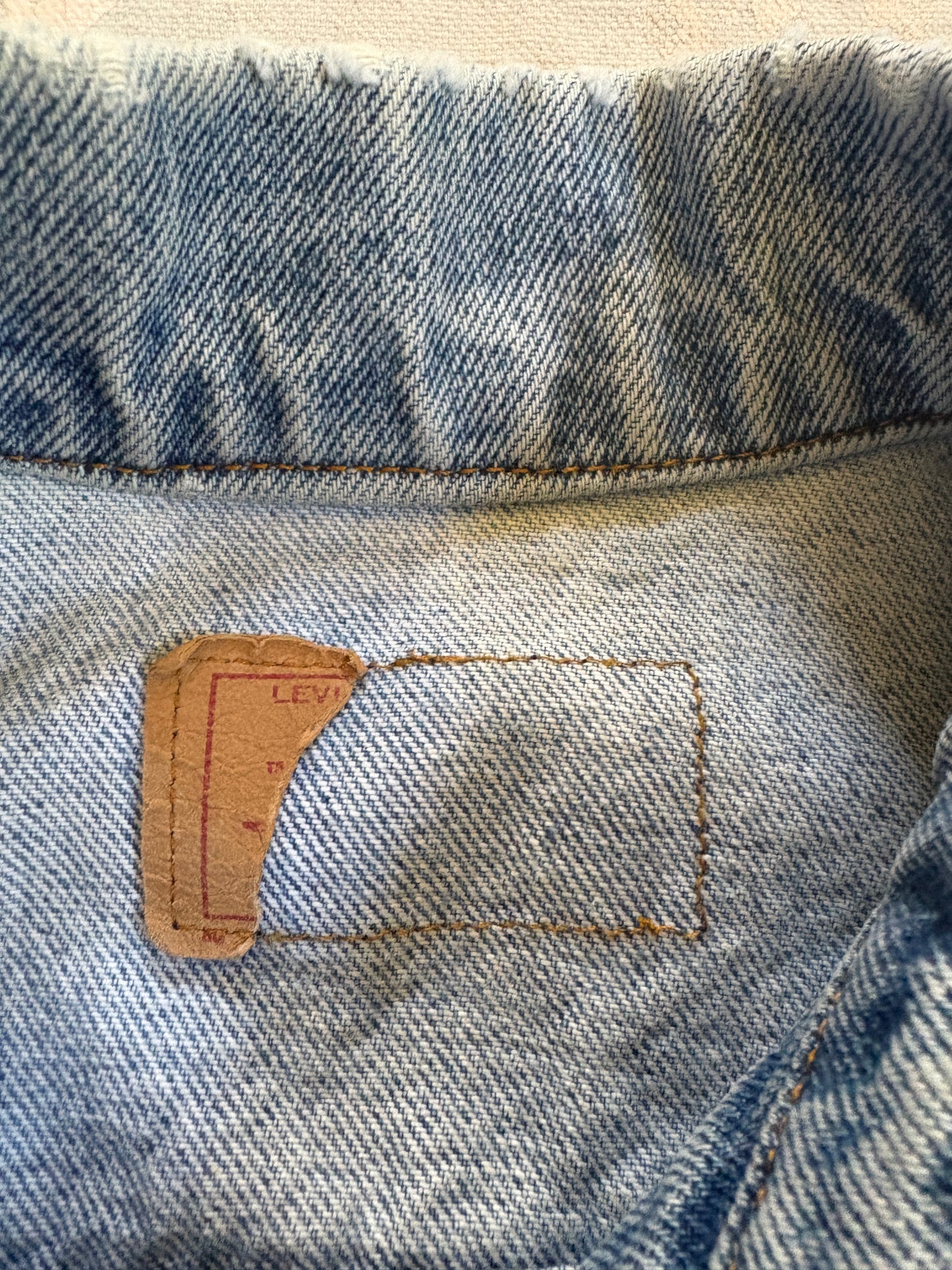 Vintage 90s Levi’s Cut Off Trucker Jacket Vest