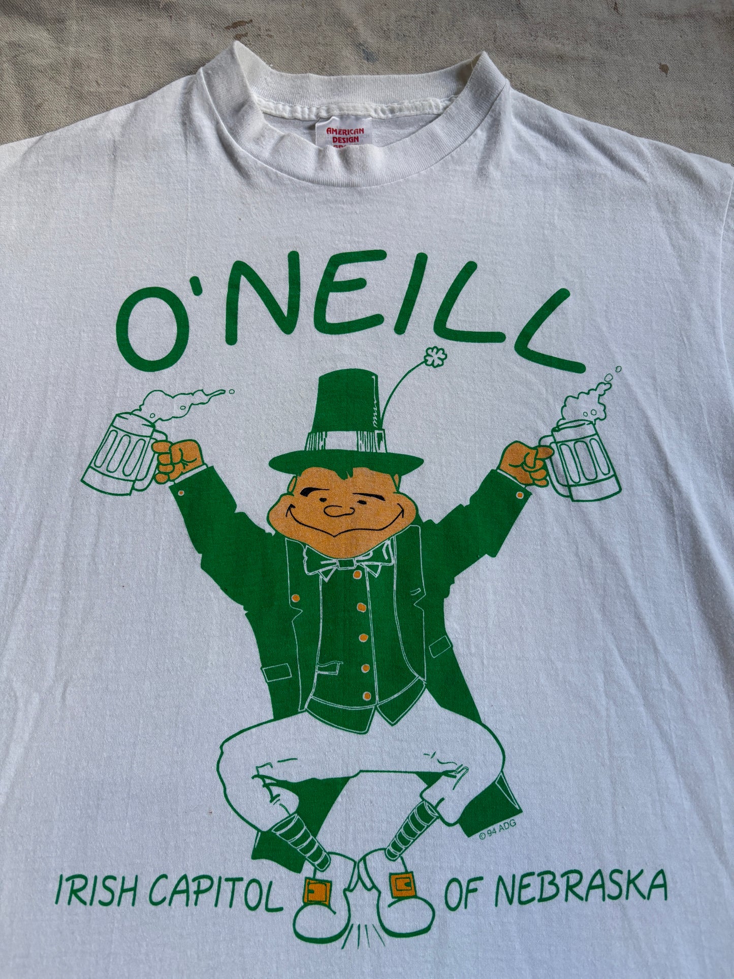 Vintage 90s O’Neill Irish Capitol Of Nebraska Tee