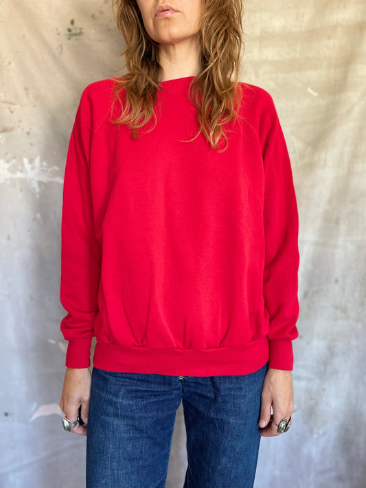 80s Blank Red Sweatshirt