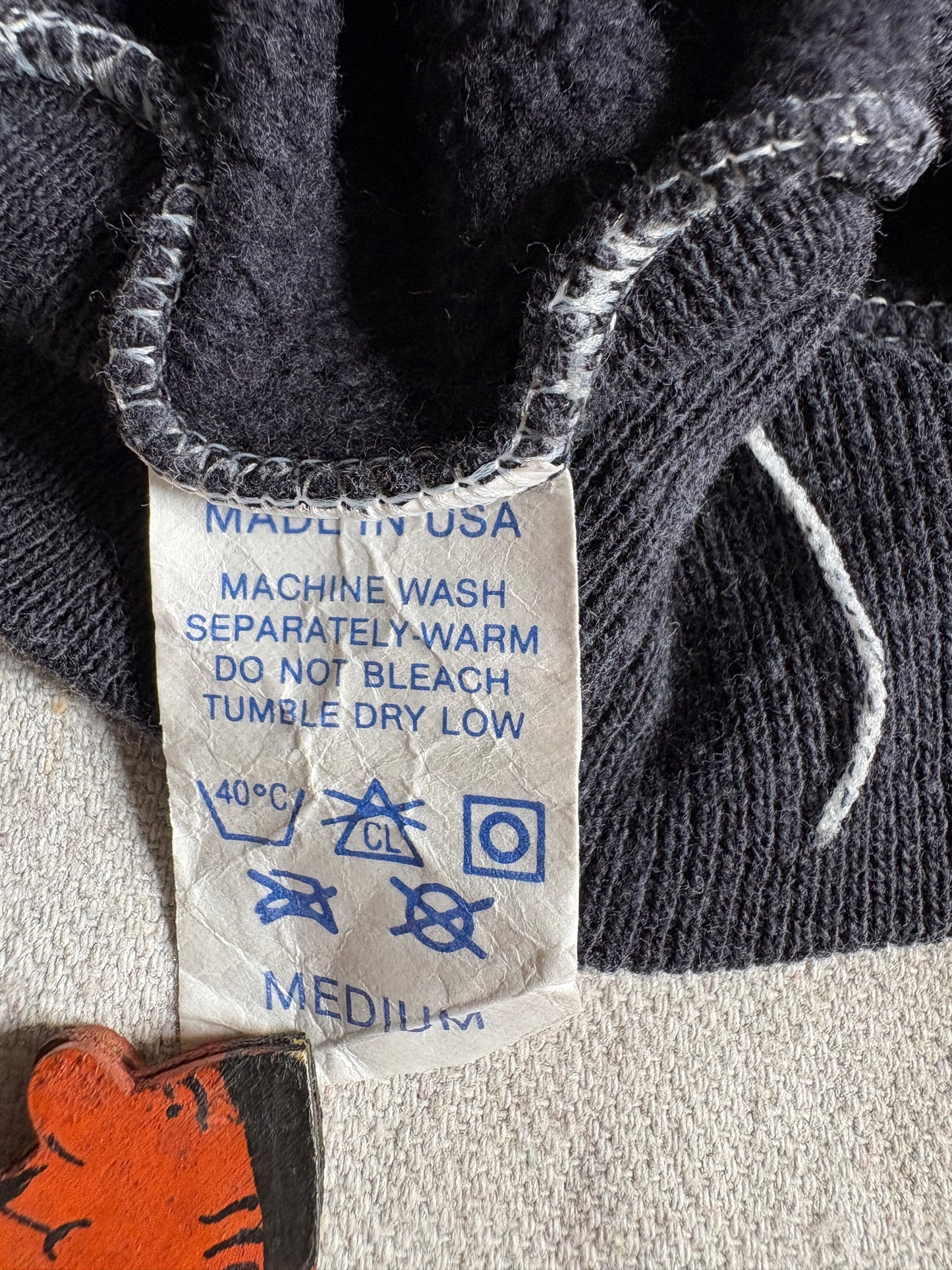 Vintage 80s Faded Black Blank Sweatshirt