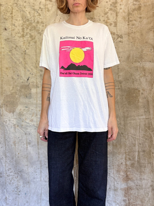 Vintage 80s/90s Kailimai No Ka'Oi Hau’oli Hui Ohana Detroit Tee
