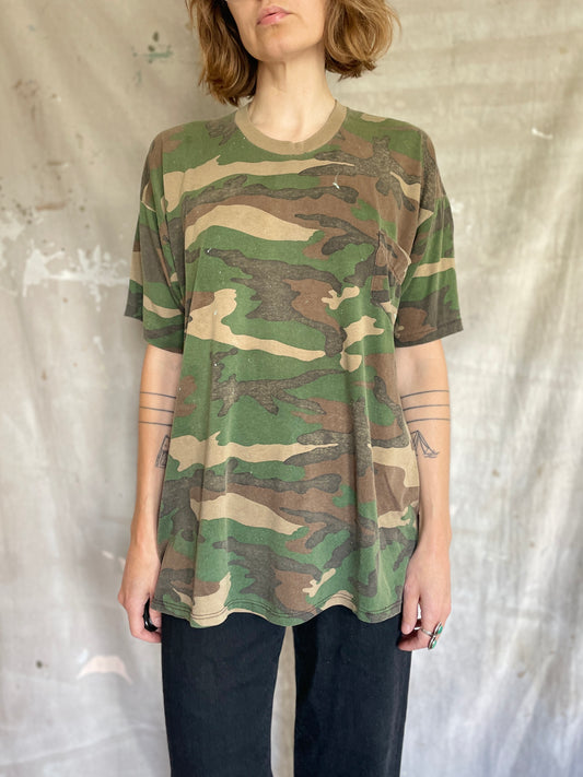 80s Woodland Camo Tee