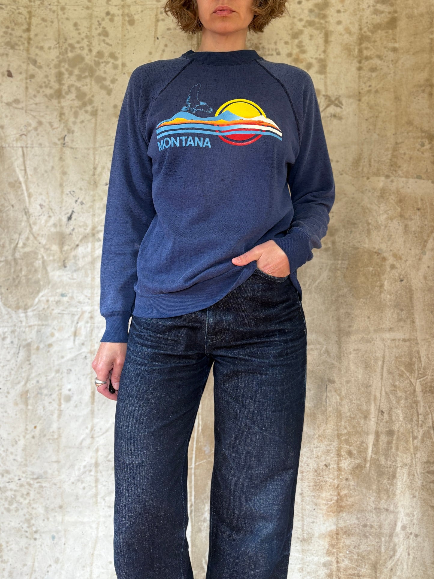 Vintage 80s Montana Sunset Sweatshirt