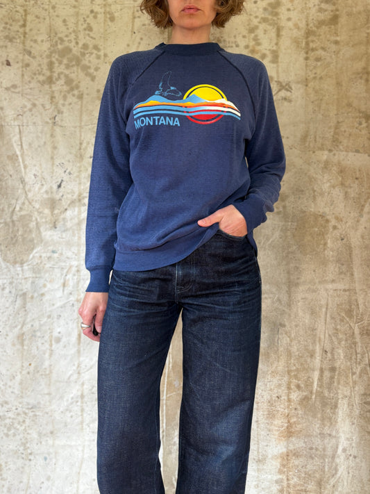Vintage 80s Montana Sunset Sweatshirt