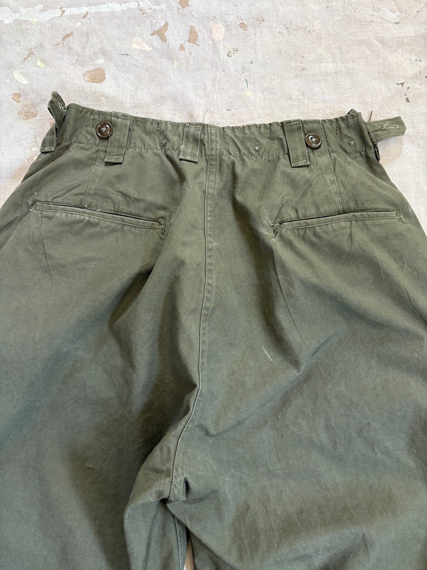 Vintage 50s US Military Cotton Field Trousers Pants