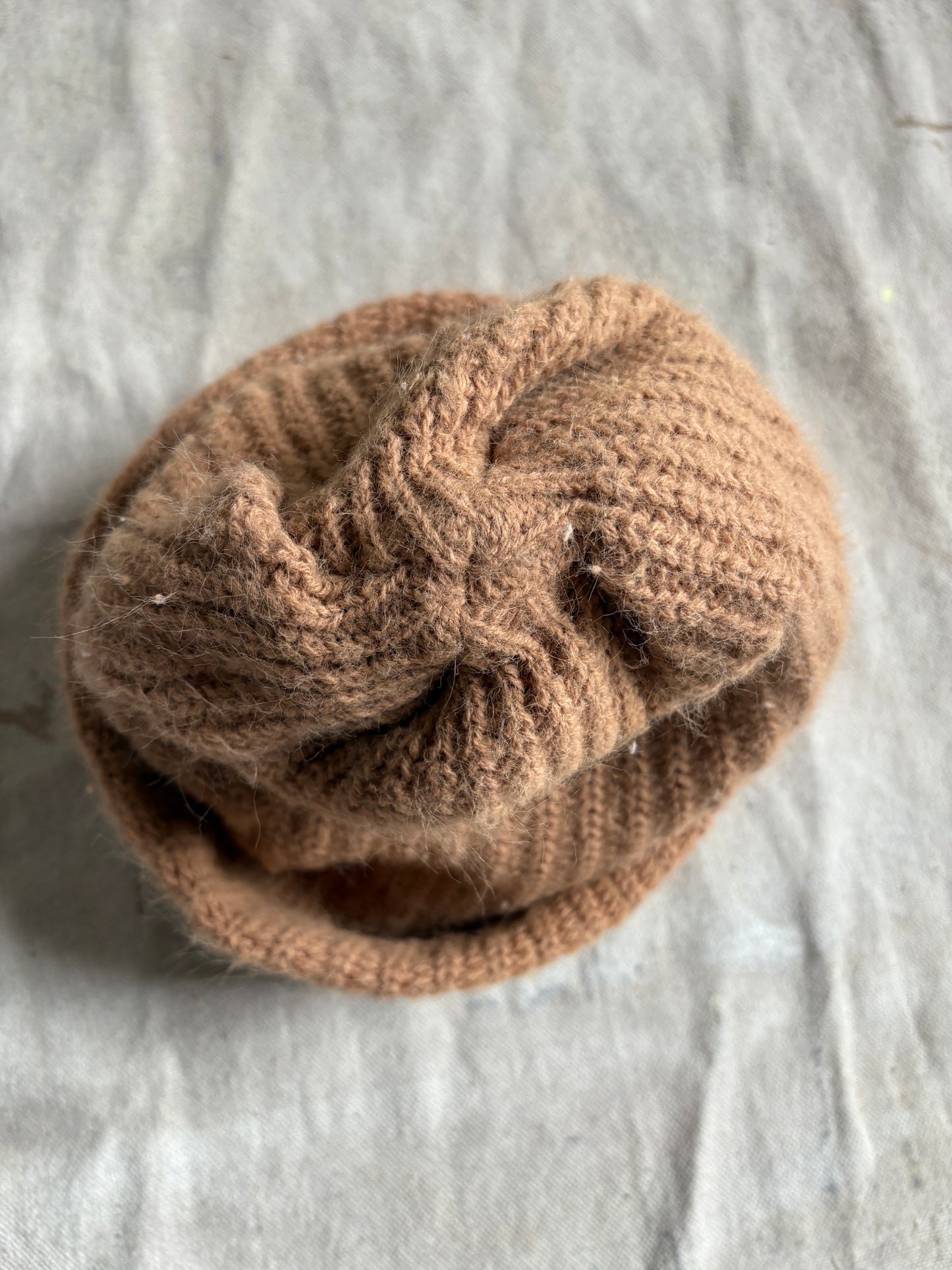 Vintage Tan Watch Cap