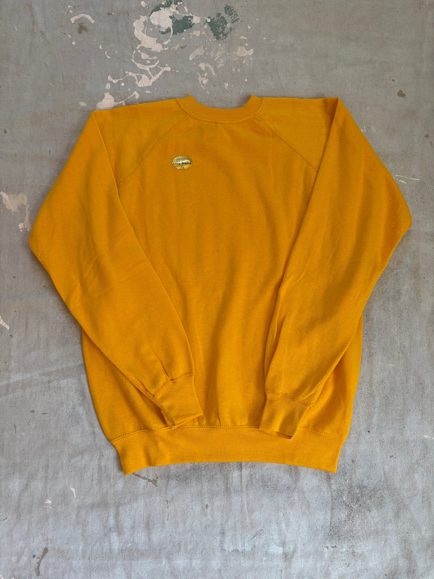 Vintage 80s Deadstock Blank Gold Sweatshirt