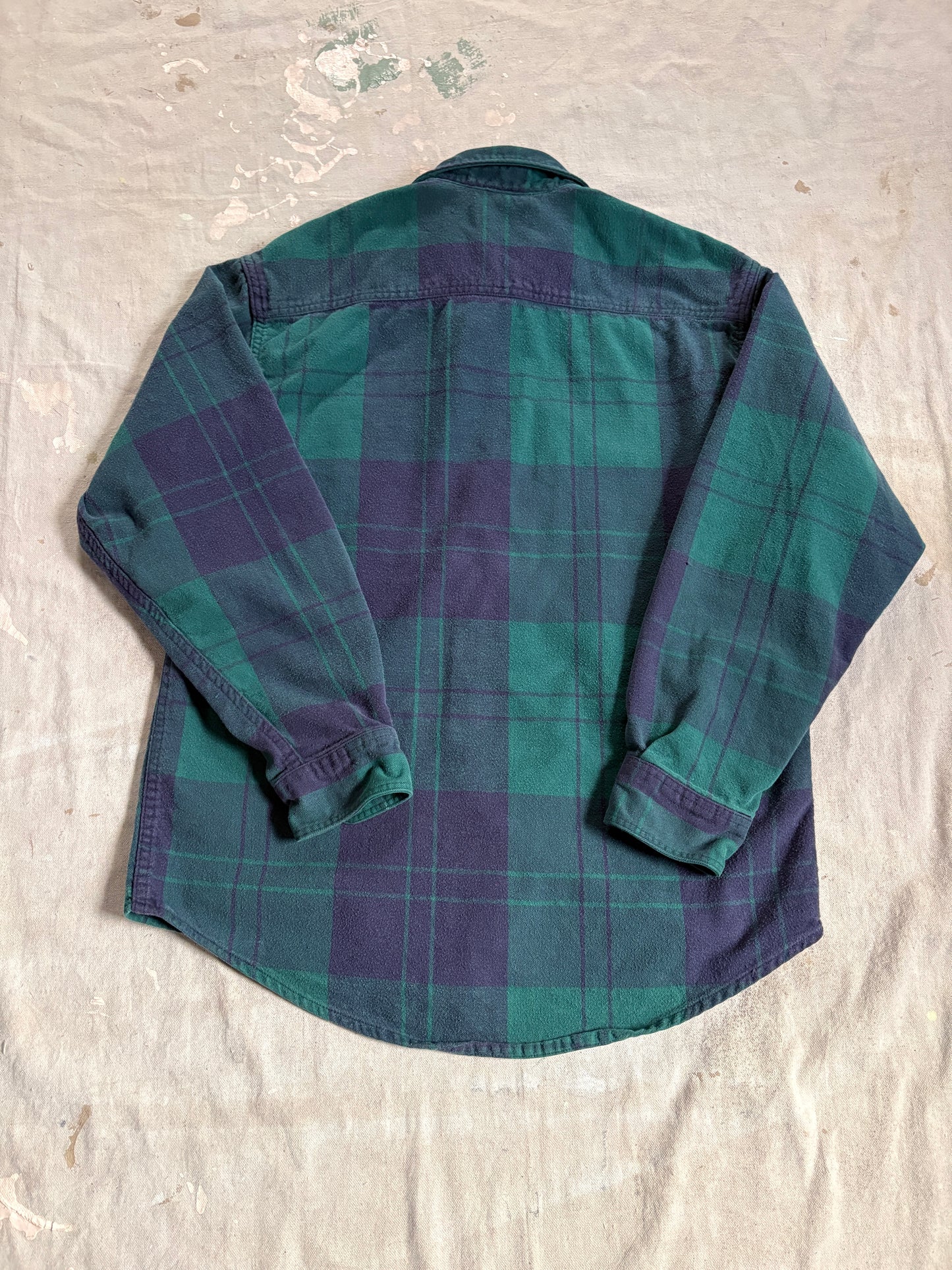 90s Eddie Bauer McKinley Cloth Plaid Cotton Flannel Shirt