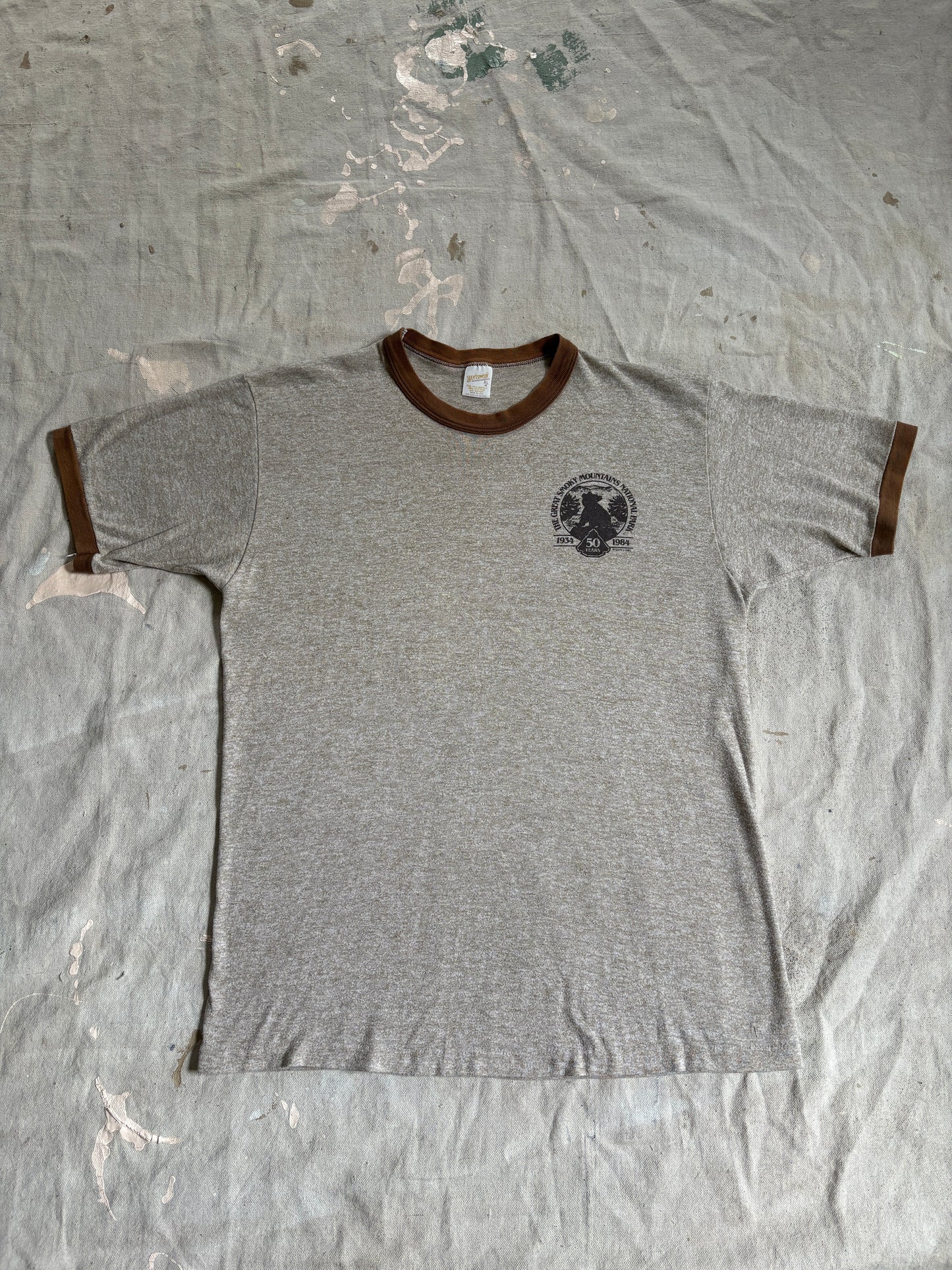 80s Great Smoky Mountains National Park Ringer Tee