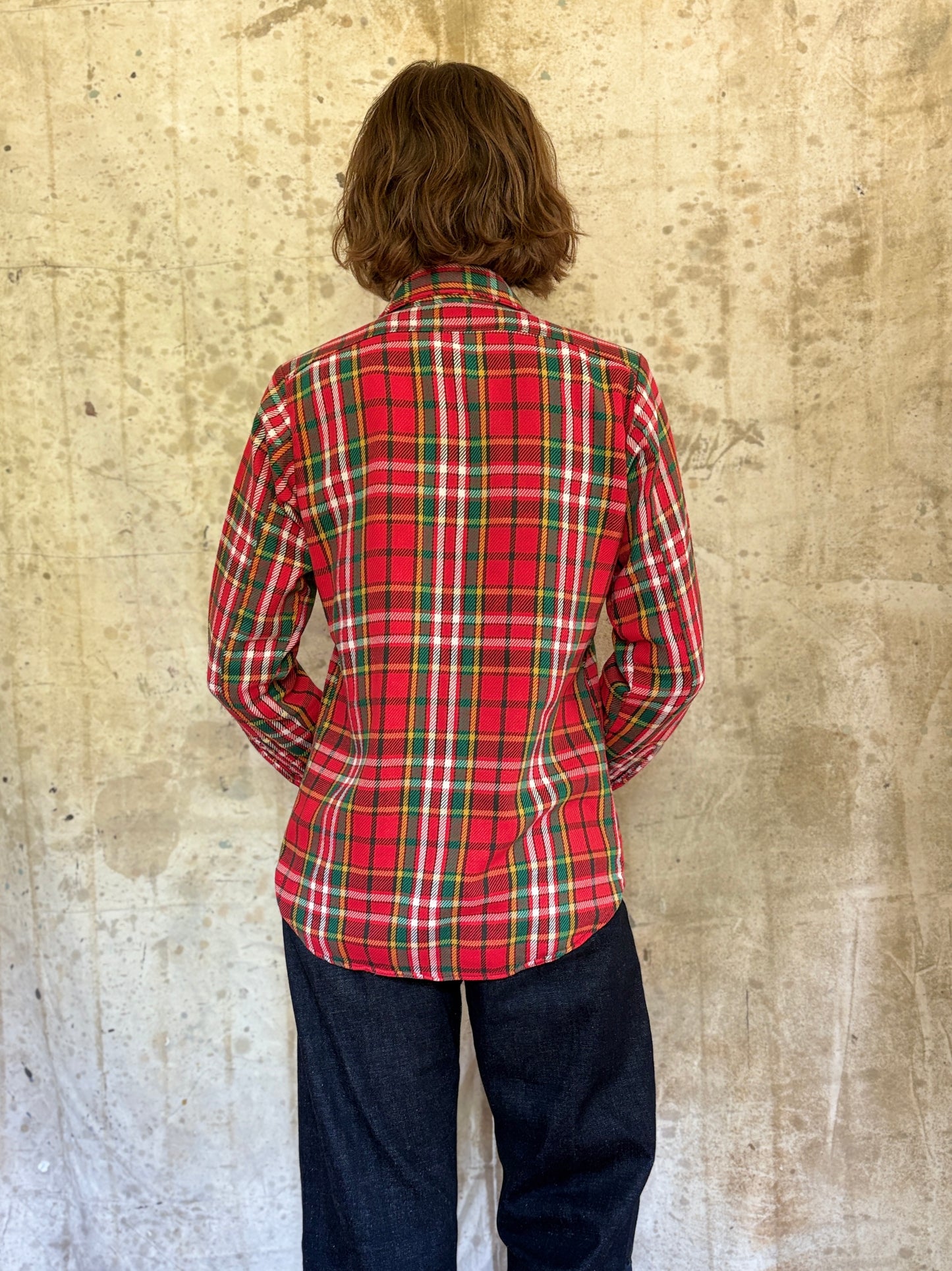 70s Big Yank Plaid Cotton Flannel