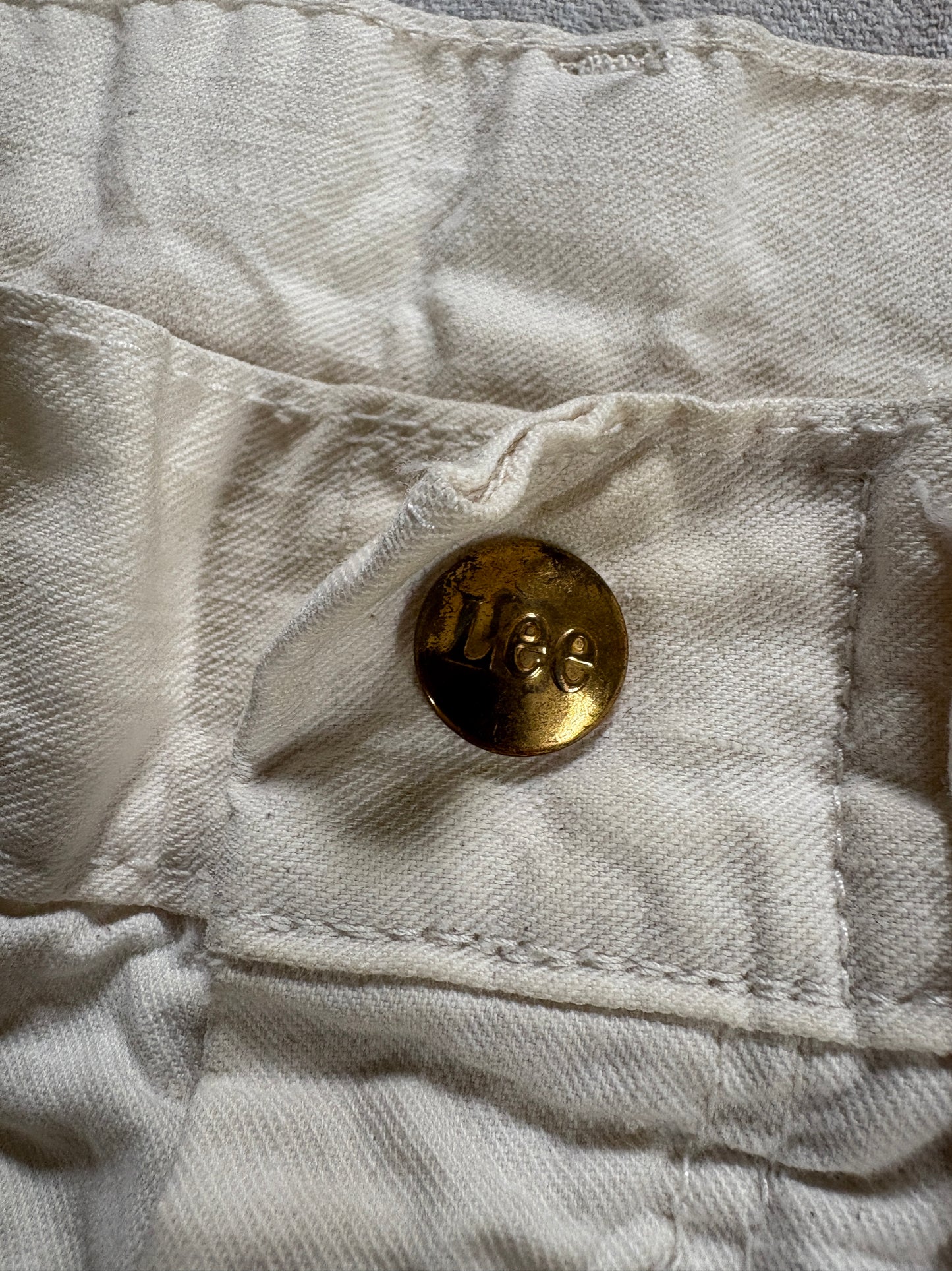 Vintage 70s Ecru Lee Painter Pants