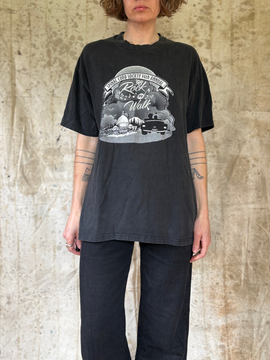 Vintage 1998 Spinal Cord Society Rock To Walk Tee