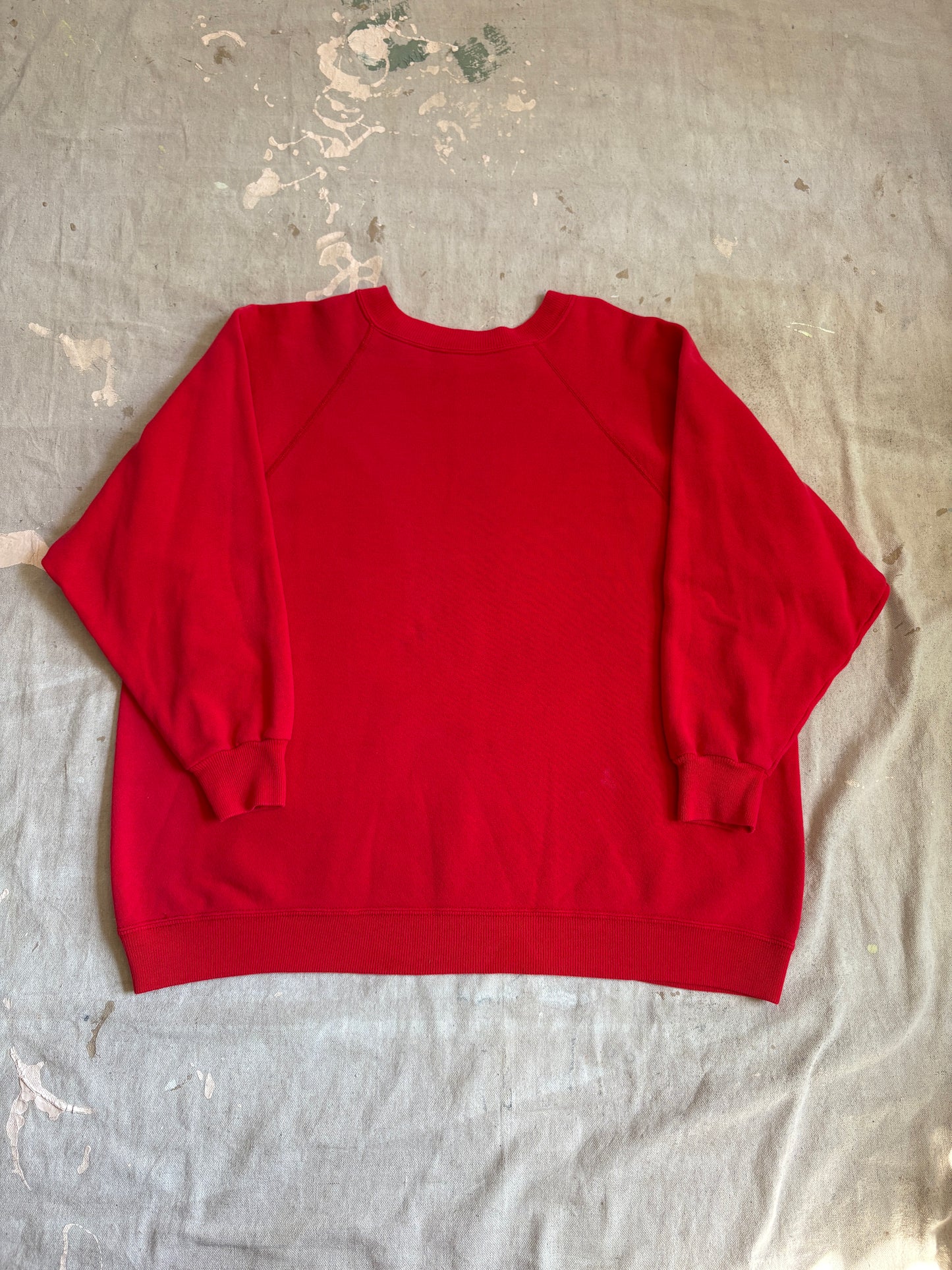 Vintage 90s Blank Red Sweatshirt