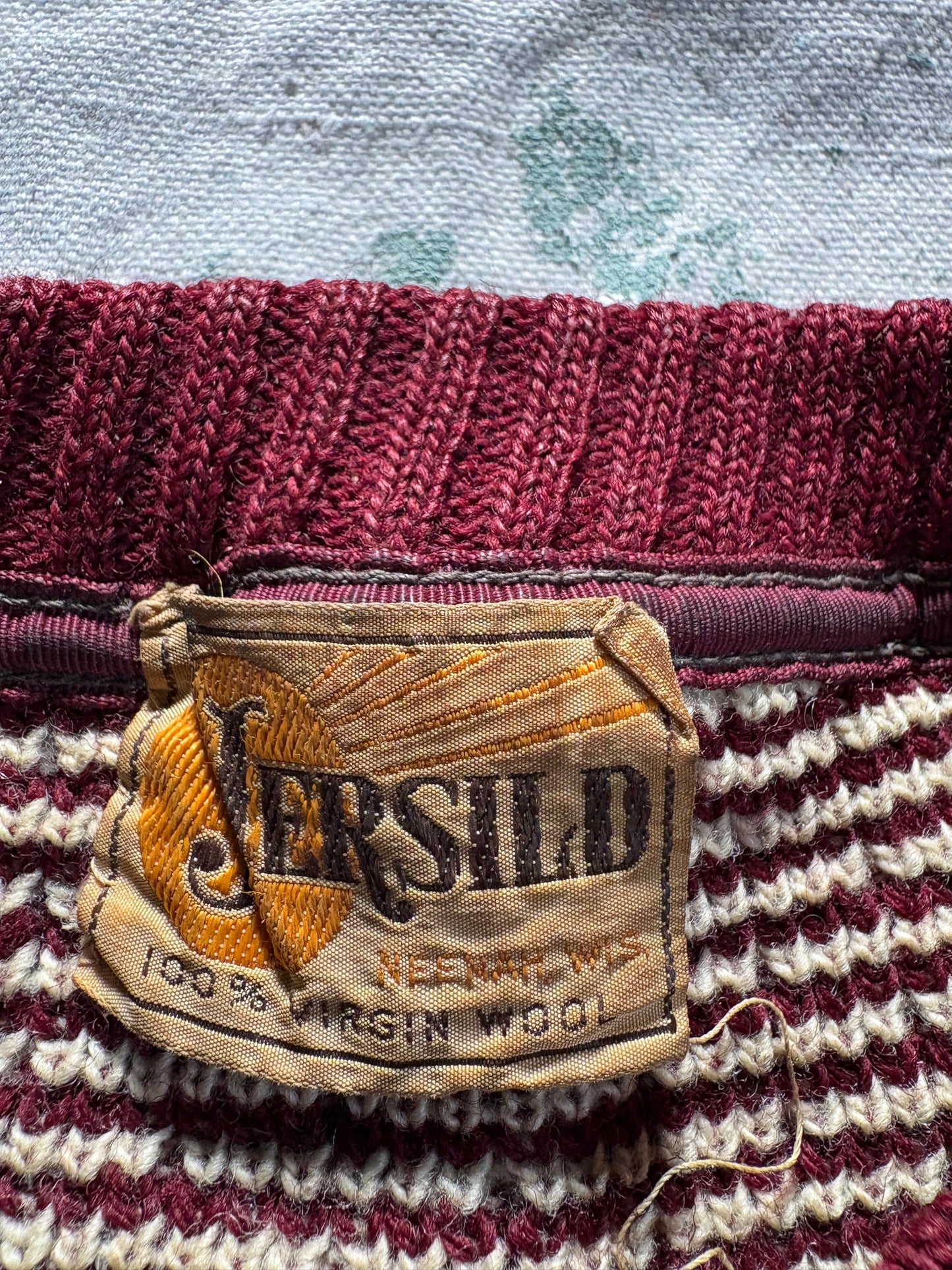 Vintage 50s Jersild Reindeer Holiday Sweater