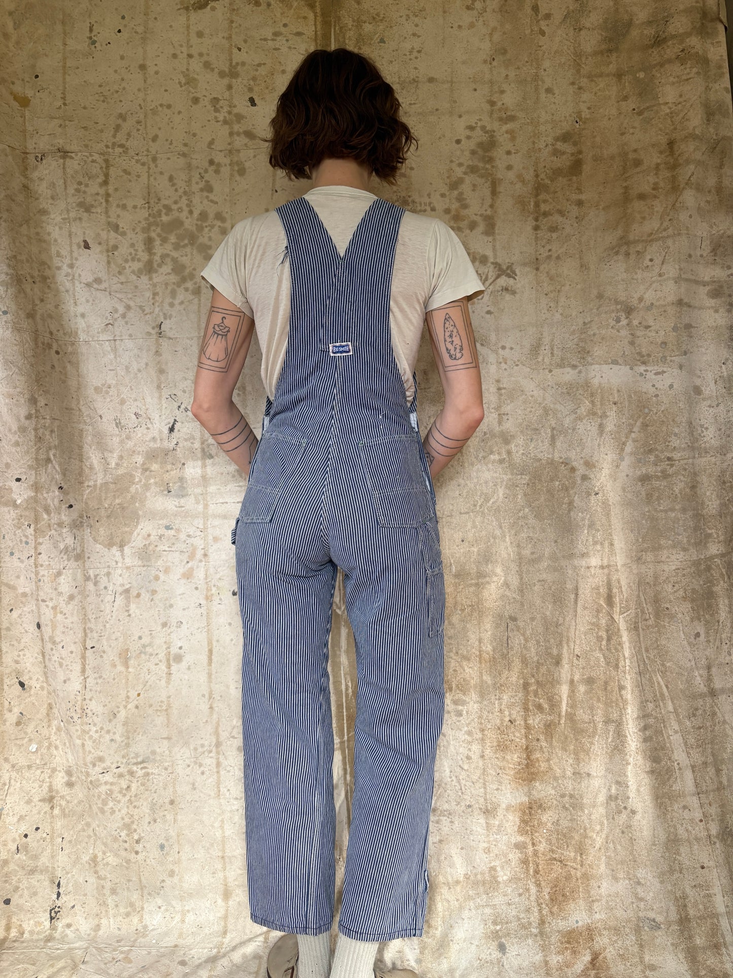80s Big Smith Hickory Stripe Overalls