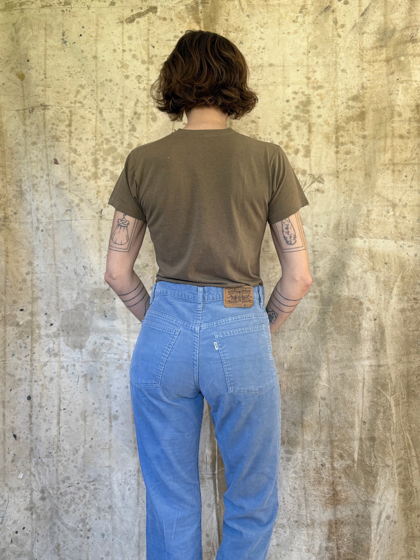 Vintage 80s Blank Brown Tee