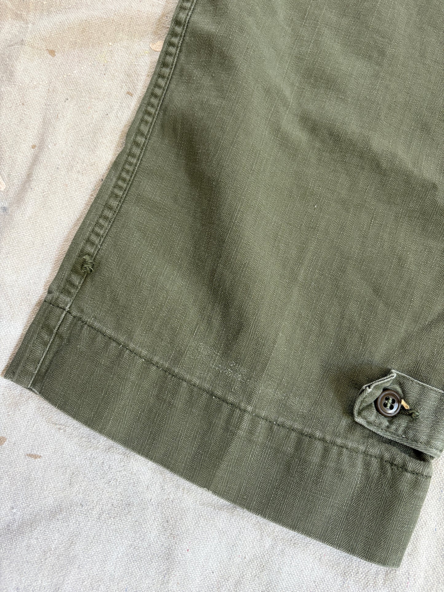 40s WWII WAC HBT Front Pocket Trousers