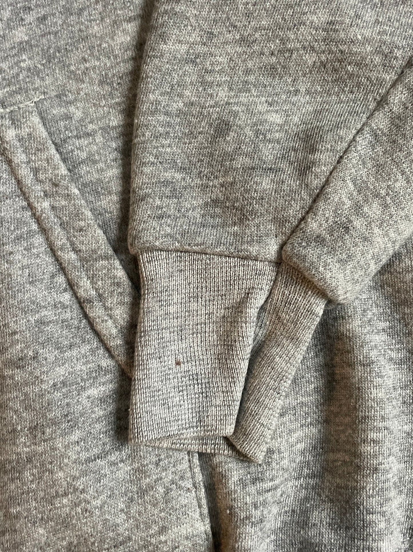 80s Blank Grey Hoodie