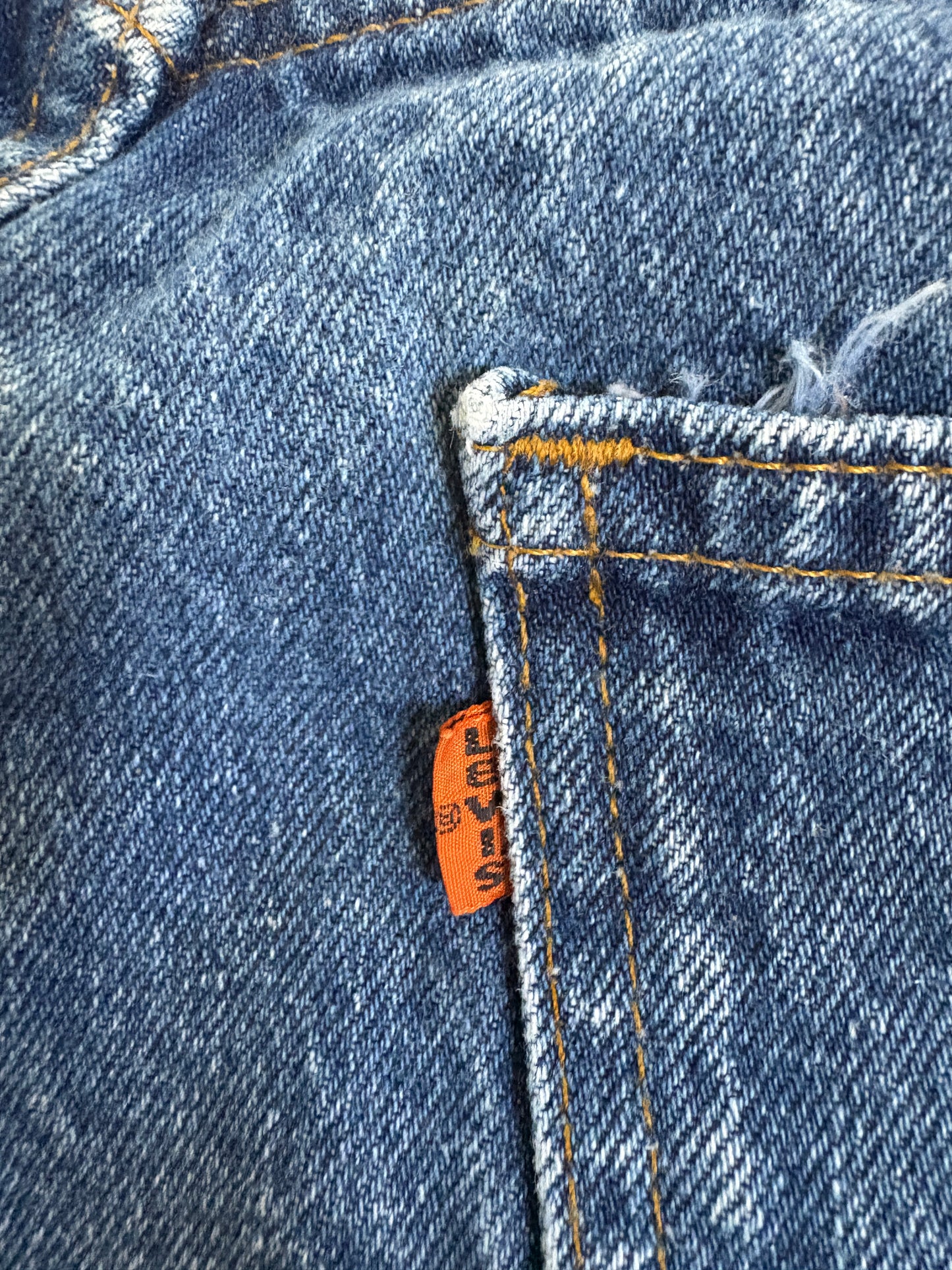 Vintage 80s Levi’s Orange Tab Cut Off Jean Shorts