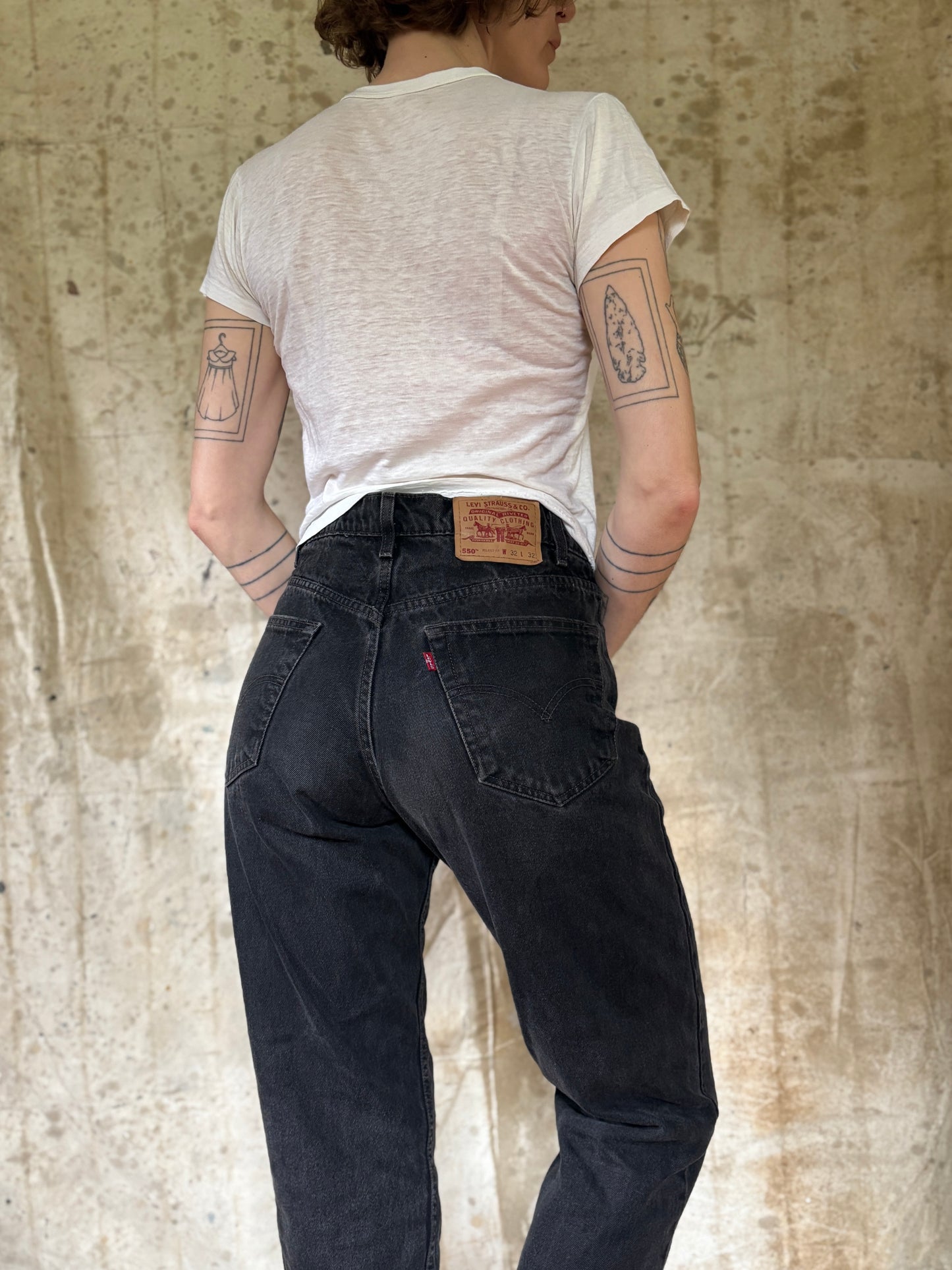 Vintage Black Levi’s 550 Jeans