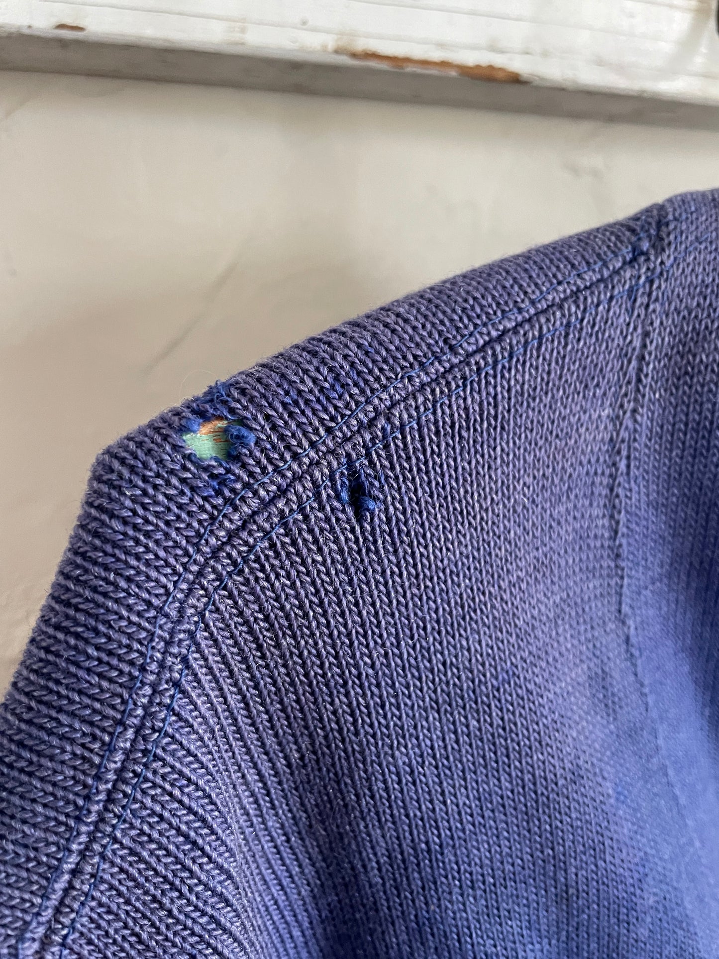 50s Blue Letterman Sweater