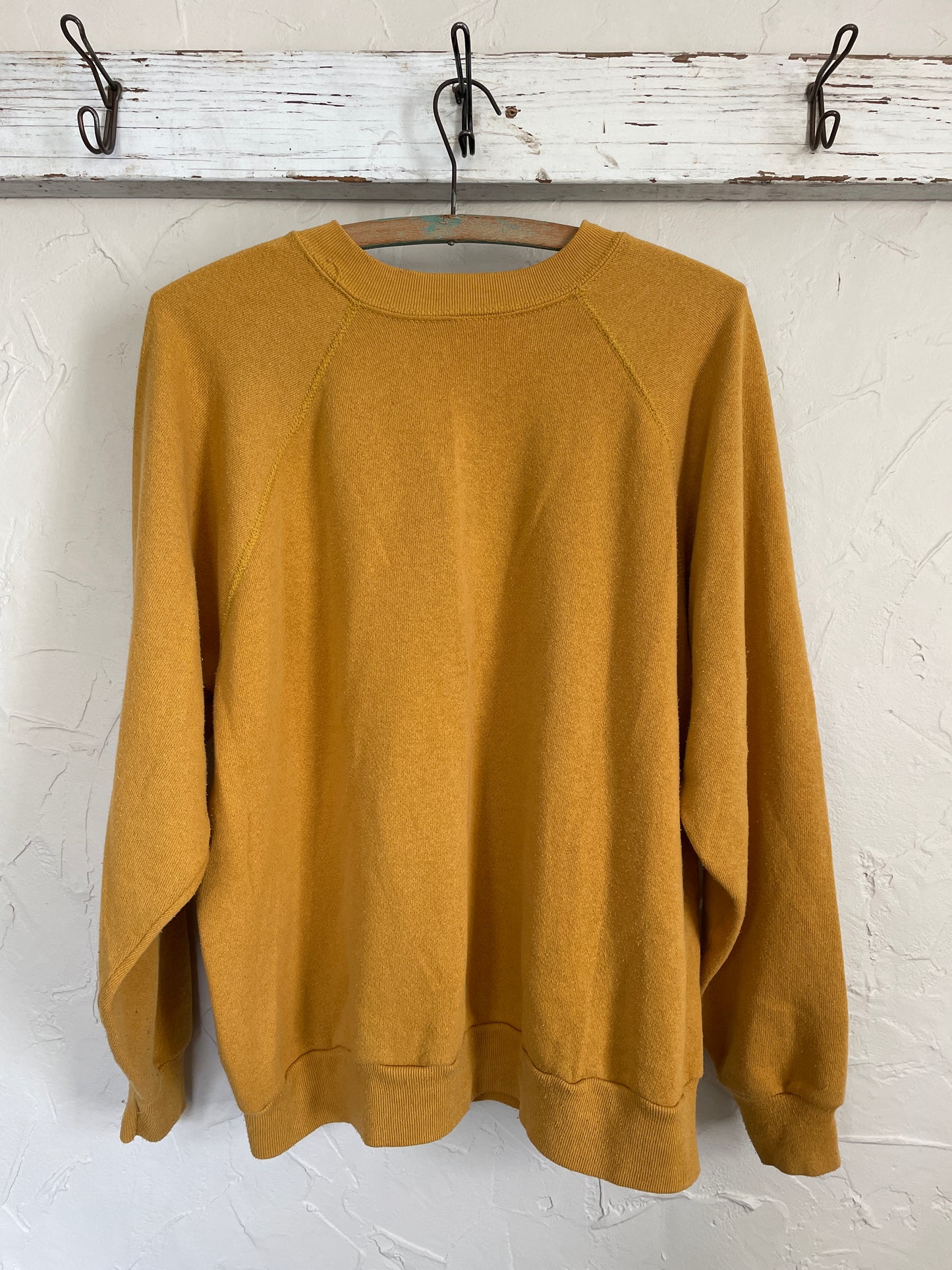 80s Blank Mustard Yellow Sweatshirt