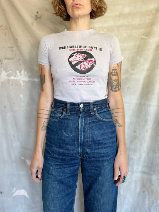 Vintage 80s Horse Thief Days 5K Tee