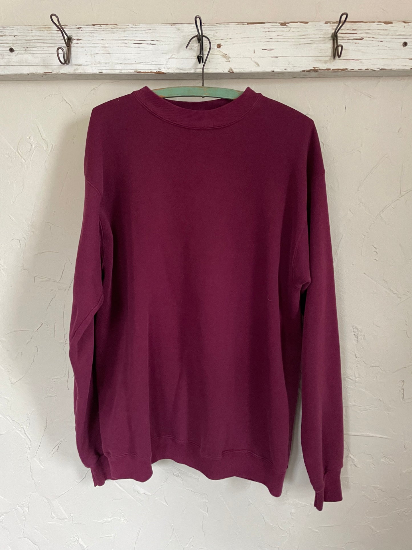 90s Blank Maroon Sweatshirt