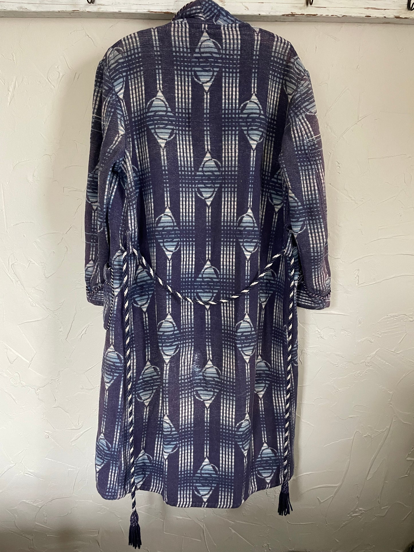 50s Blue Geometric Beacon Robe