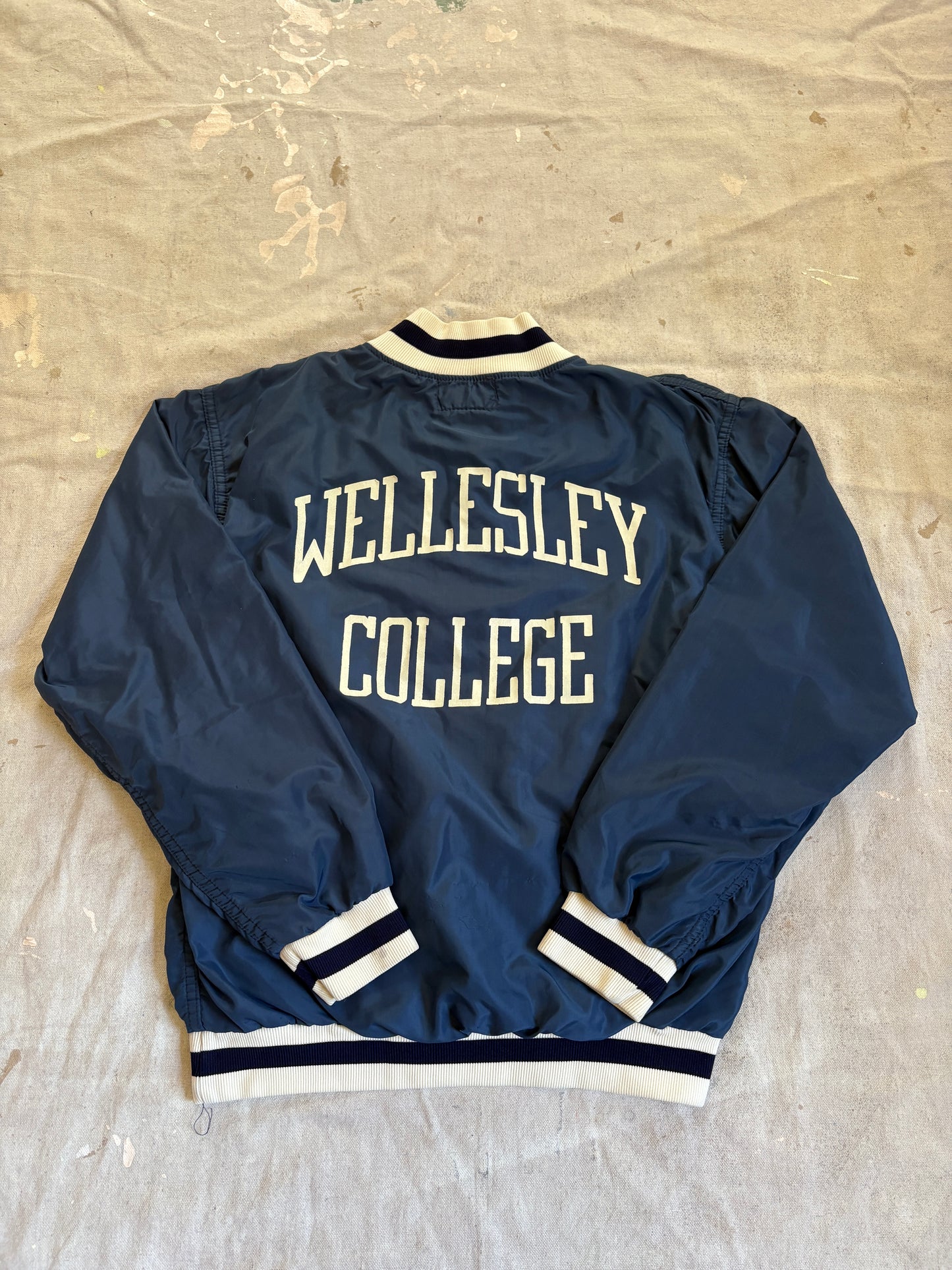 70s Russell Athletic Wellesley College Tennis Jacket