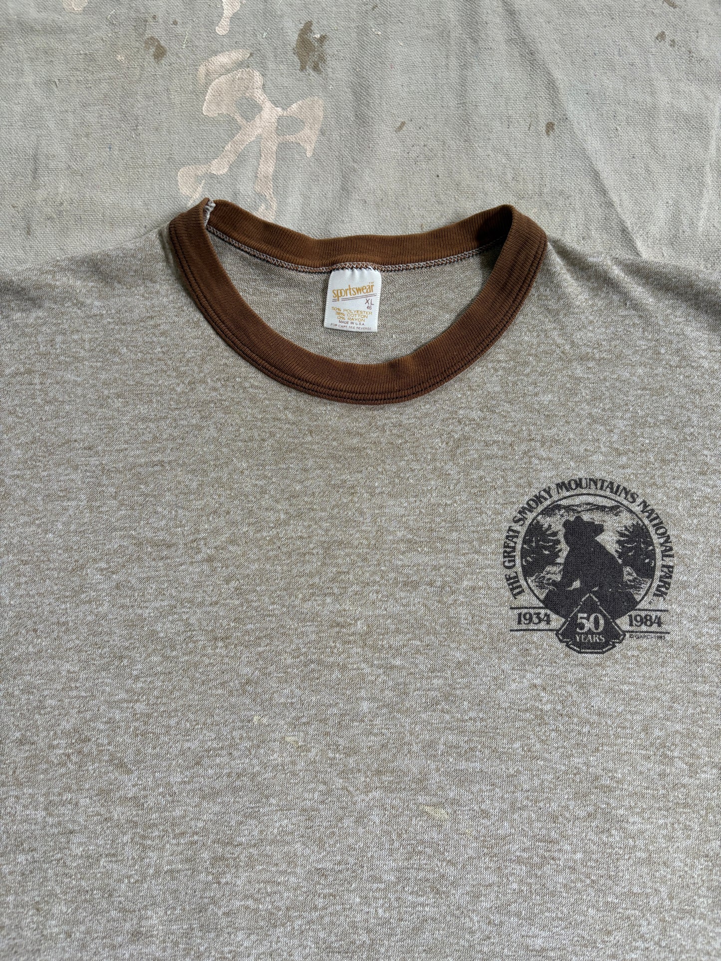 80s Great Smoky Mountains National Park Ringer Tee