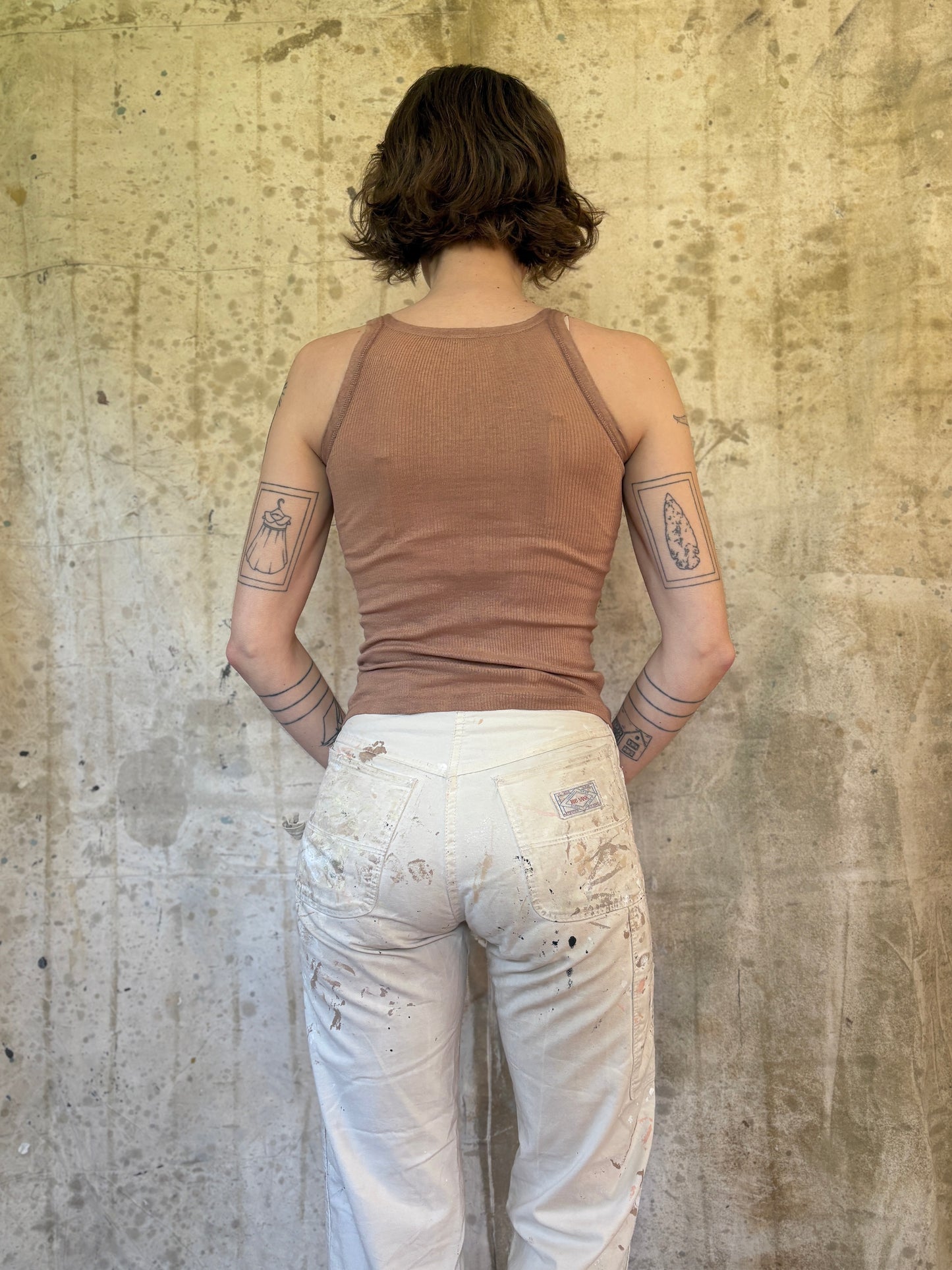 Vintage 50s Hanes Overdyed Tank Top