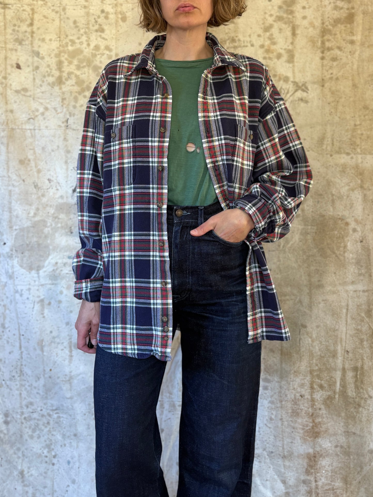 Vintage 90s Eddie Bauer Cotton Flannel Shirt