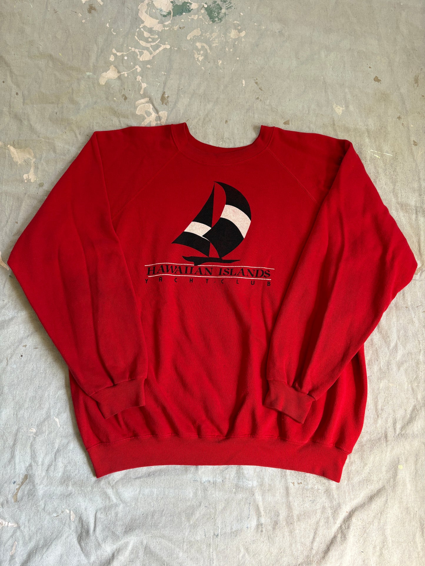 Vintage 80s Hawaiian Islands Yacht Club Sweatshirt