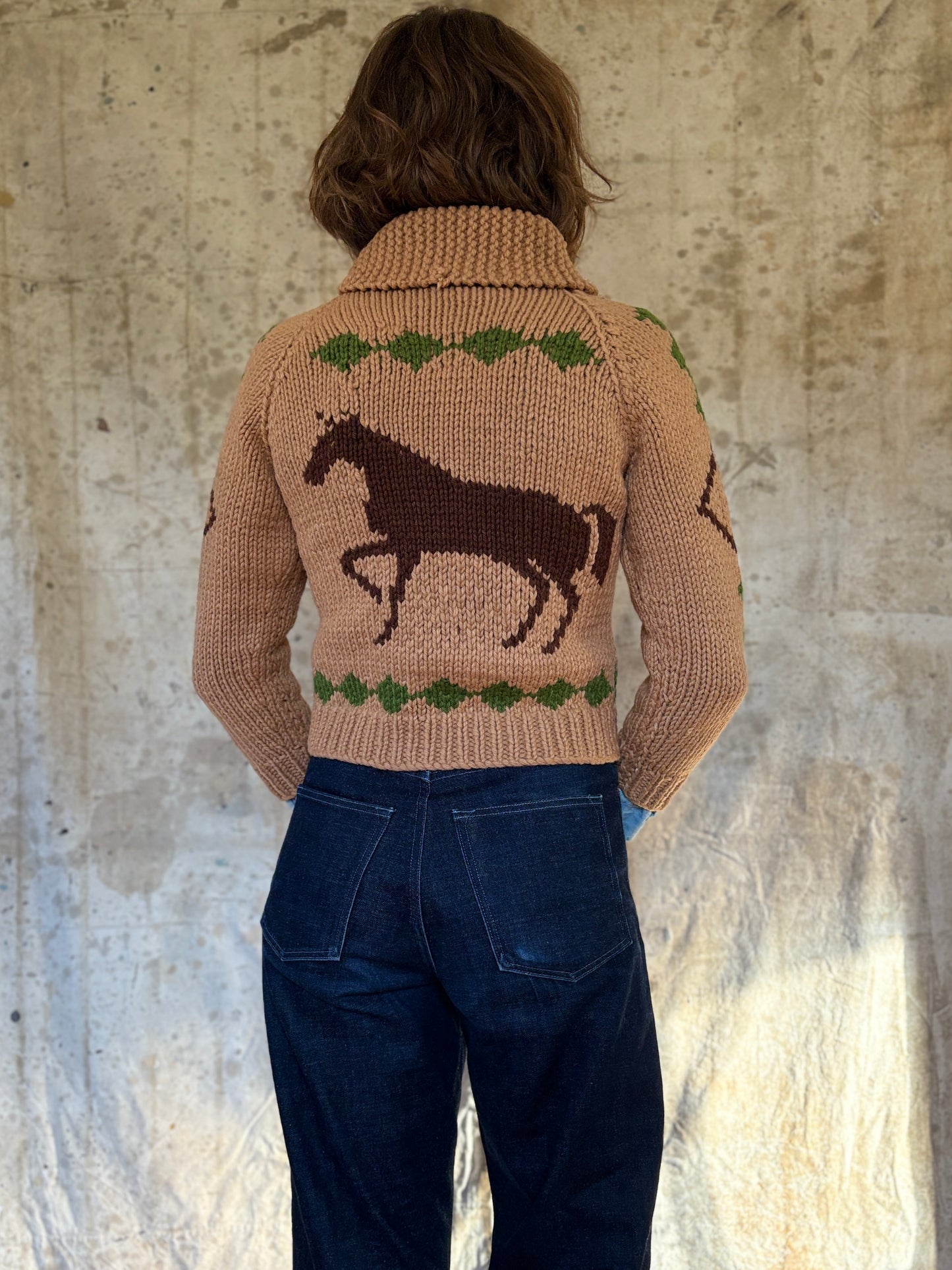 60s Mary Maxim Horse Sweater