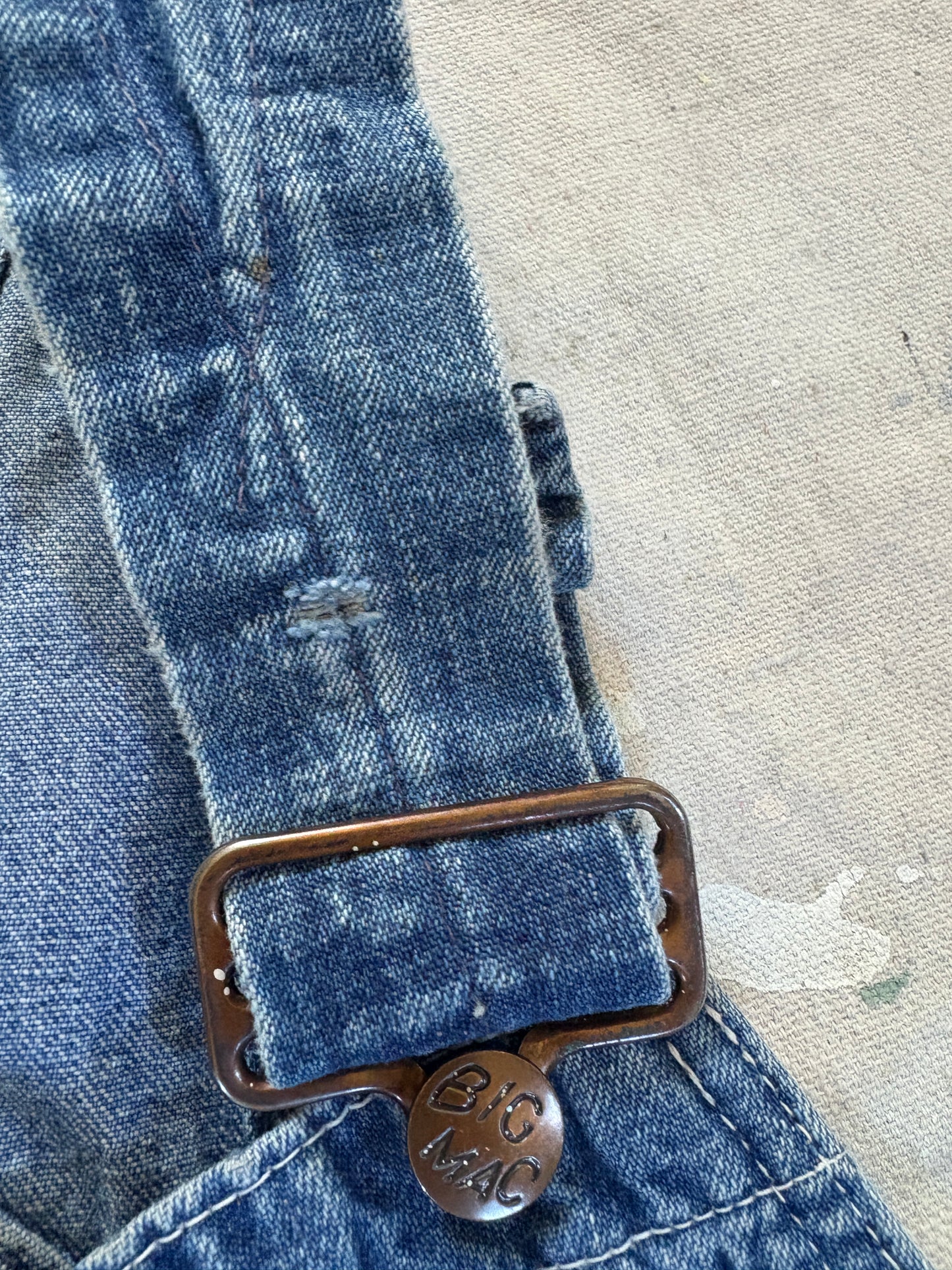 Vintage 80s Big Mac Denim Overalls