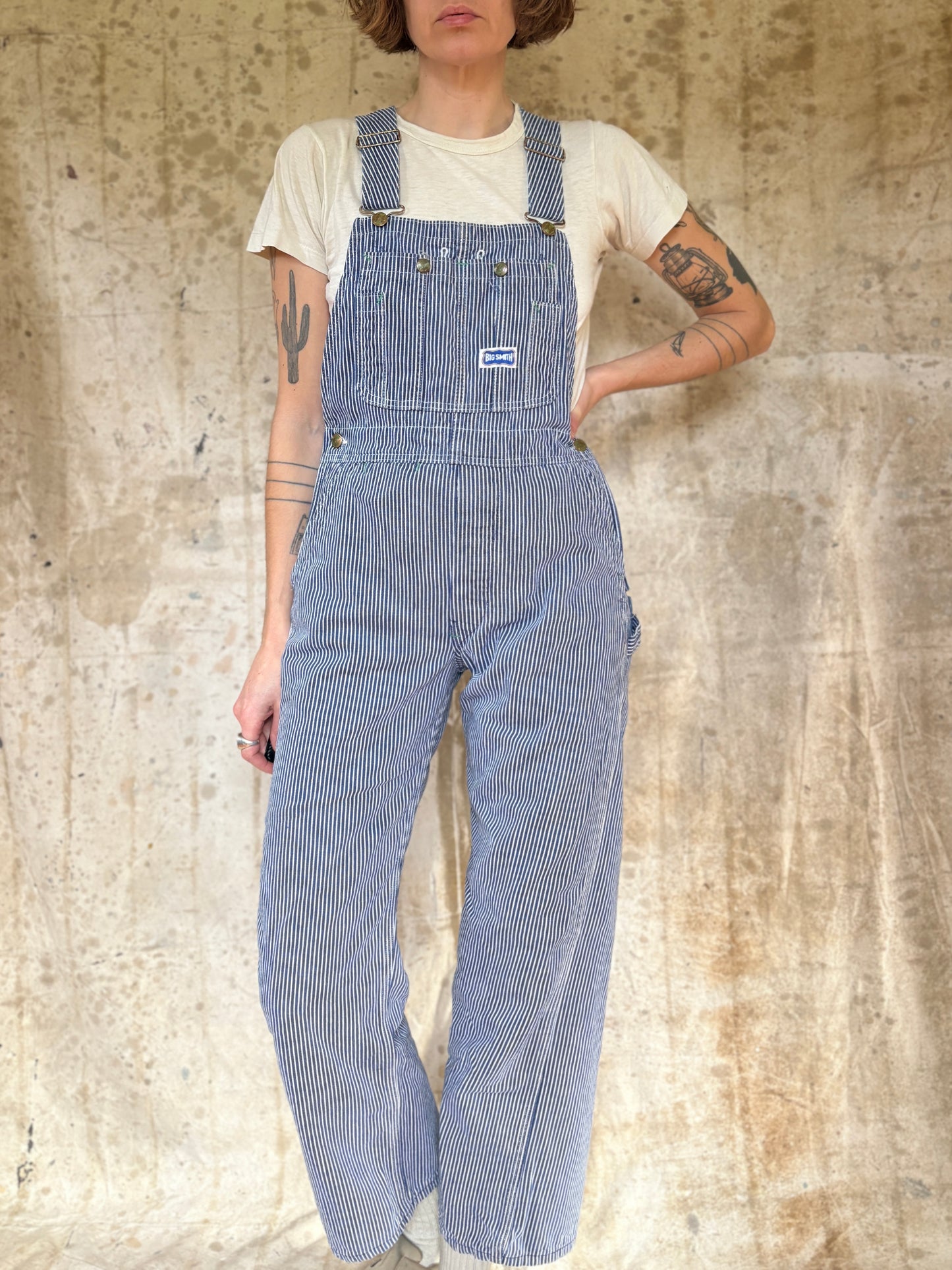 80s Big Smith Hickory Stripe Overalls