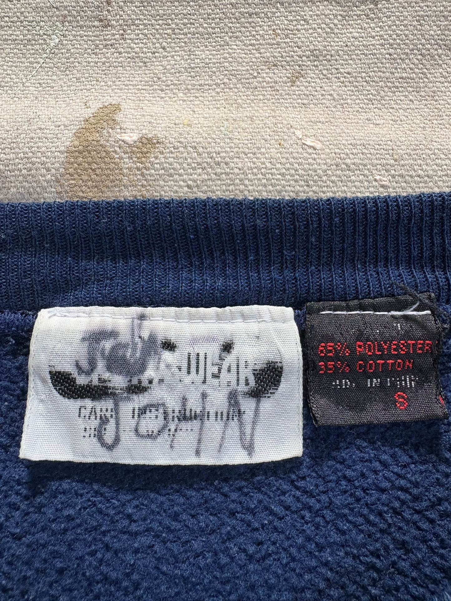 Vintage 90s Blank Navy Blue Sweatshirt