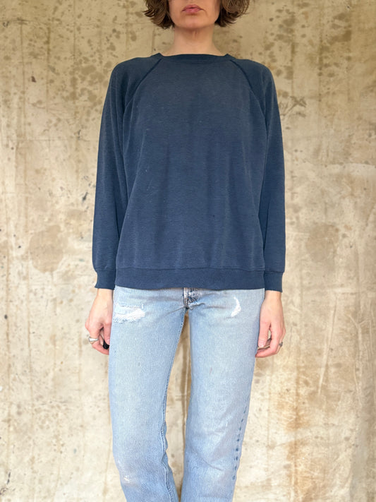 80s/90s Blank Blue Sweatshirt