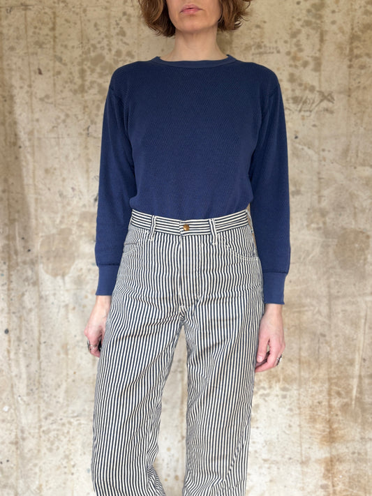 90s Blank Blue Thermal Undershirt