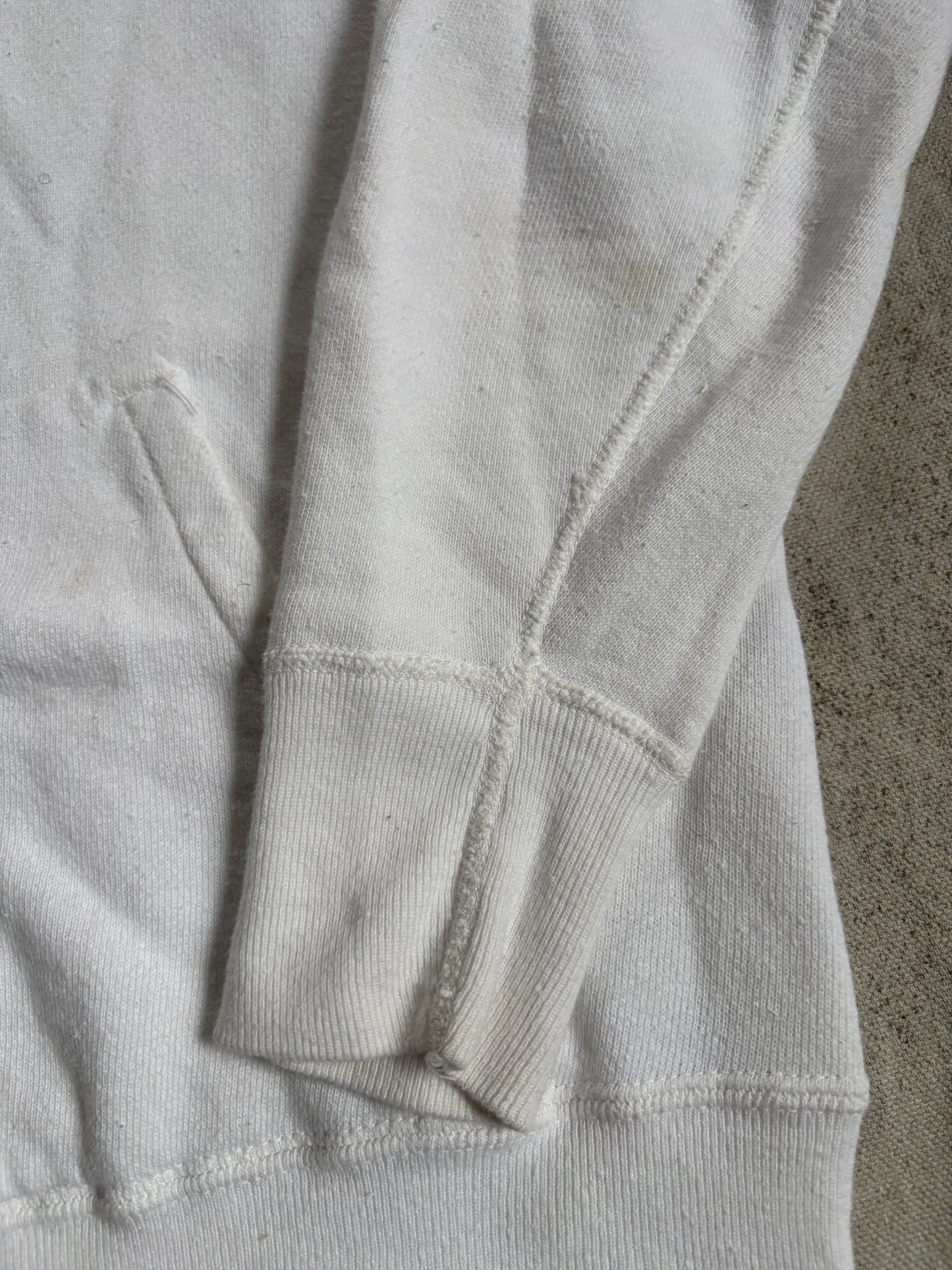 Vintage 60s Mayo Spruce Blank White Sweatshirt Hoodie