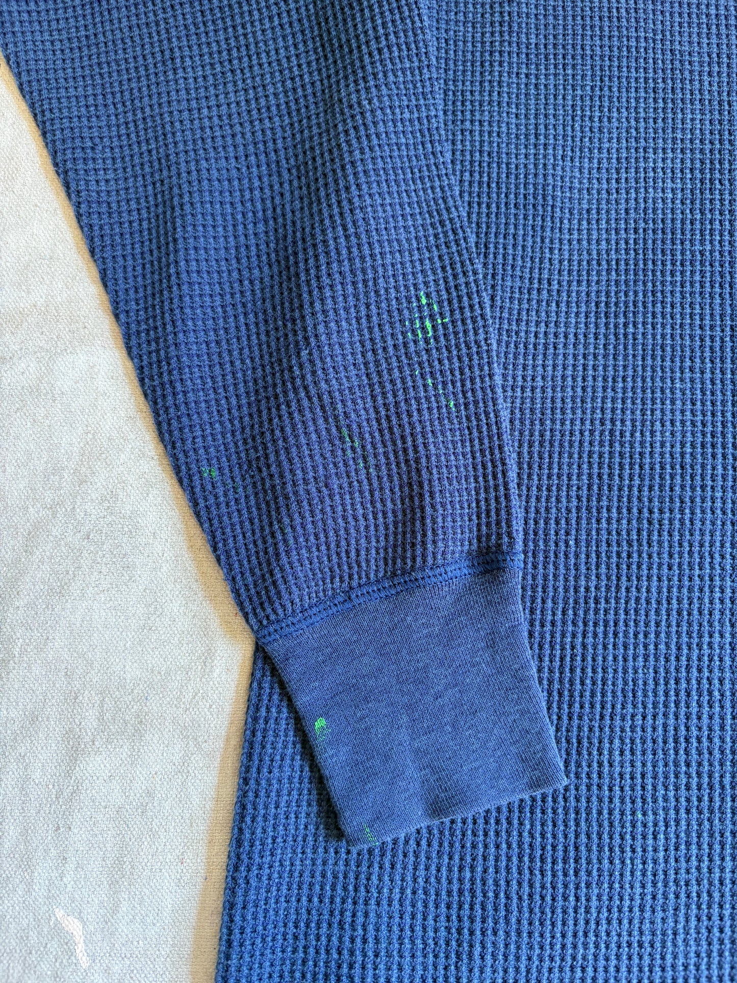 Vintage 80s/90s Blank Navy Blue Thermal Shirt