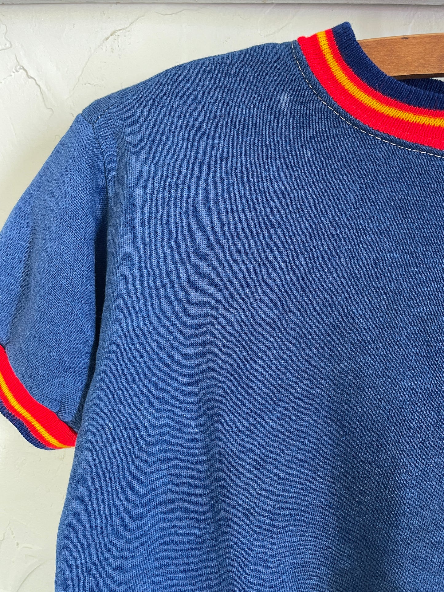 70s Blue Ringer Sweatshirt